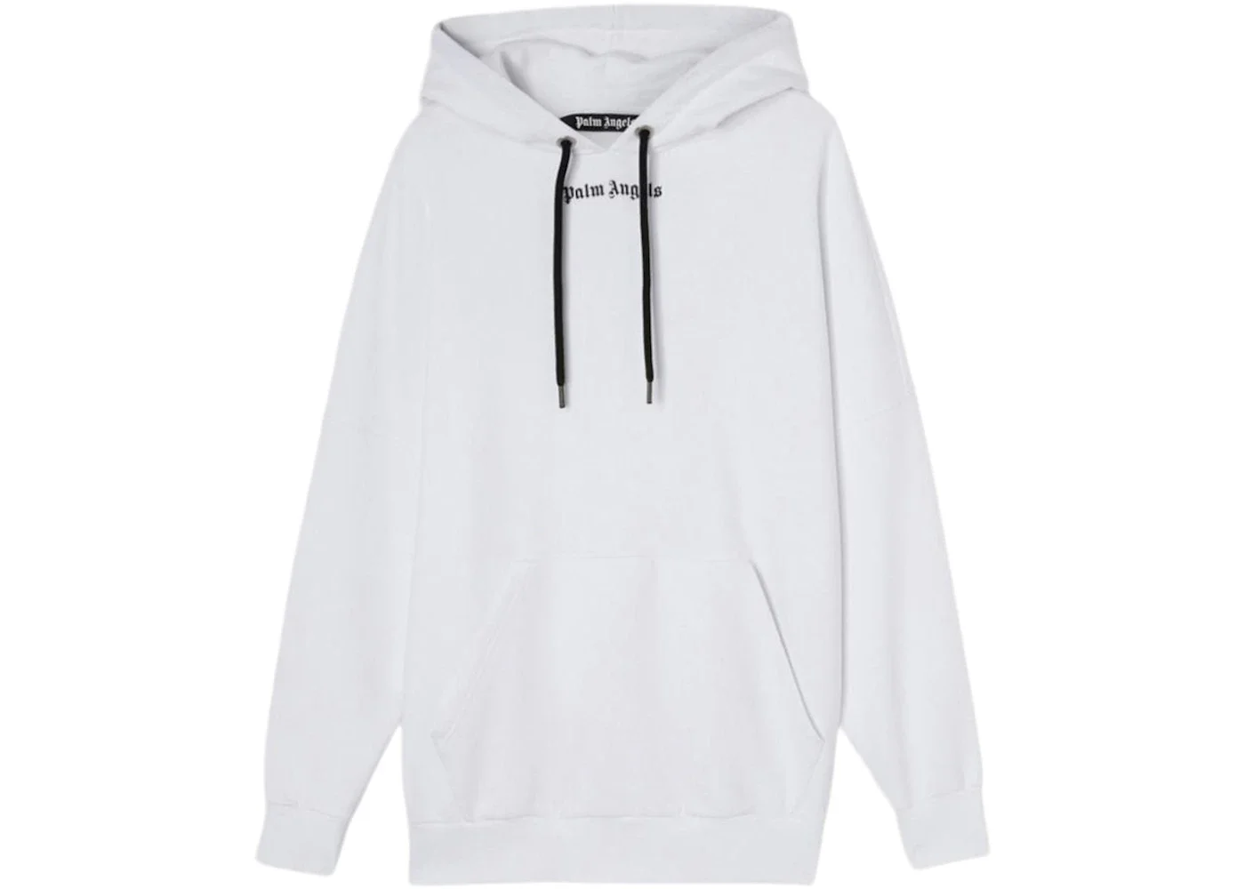Palm Angels Logo Hoodie White/Black - 1