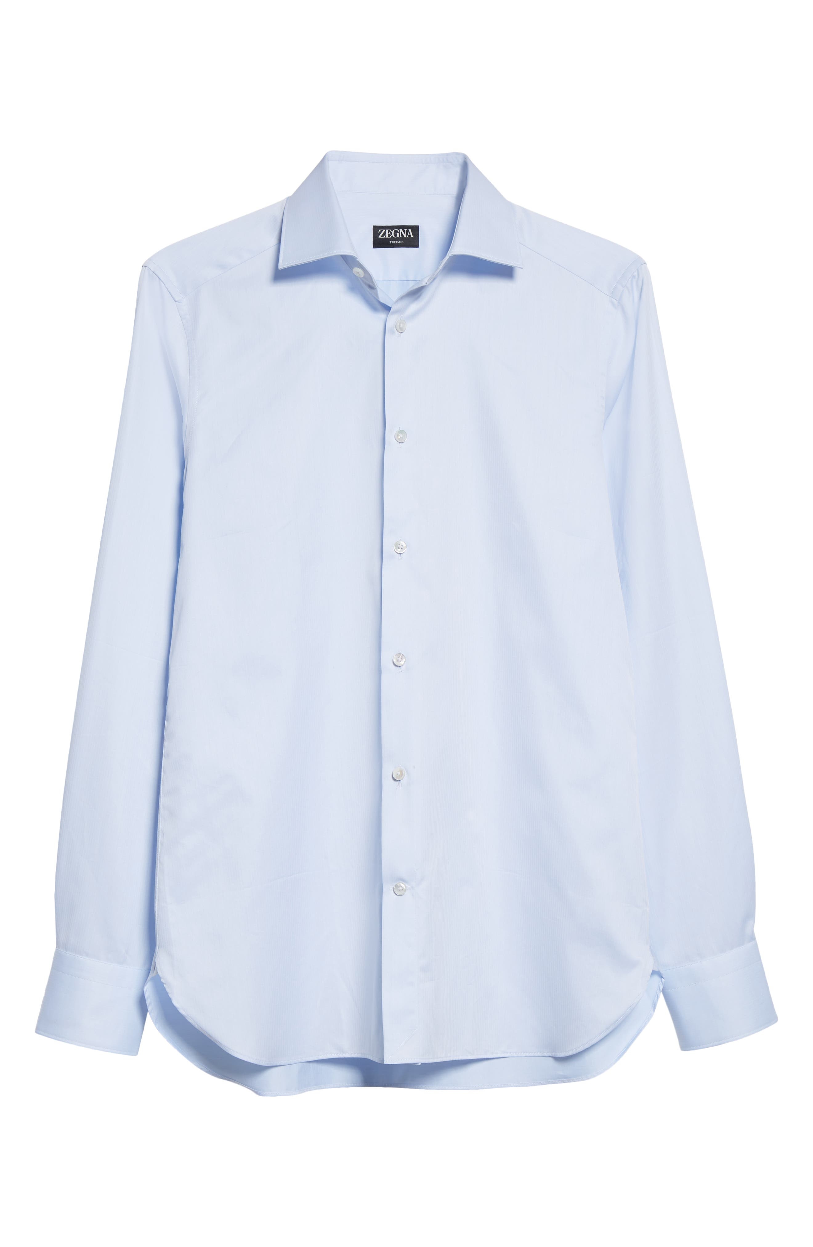 Microstripe Trecapi Cotton Button-Up Shirt - 5