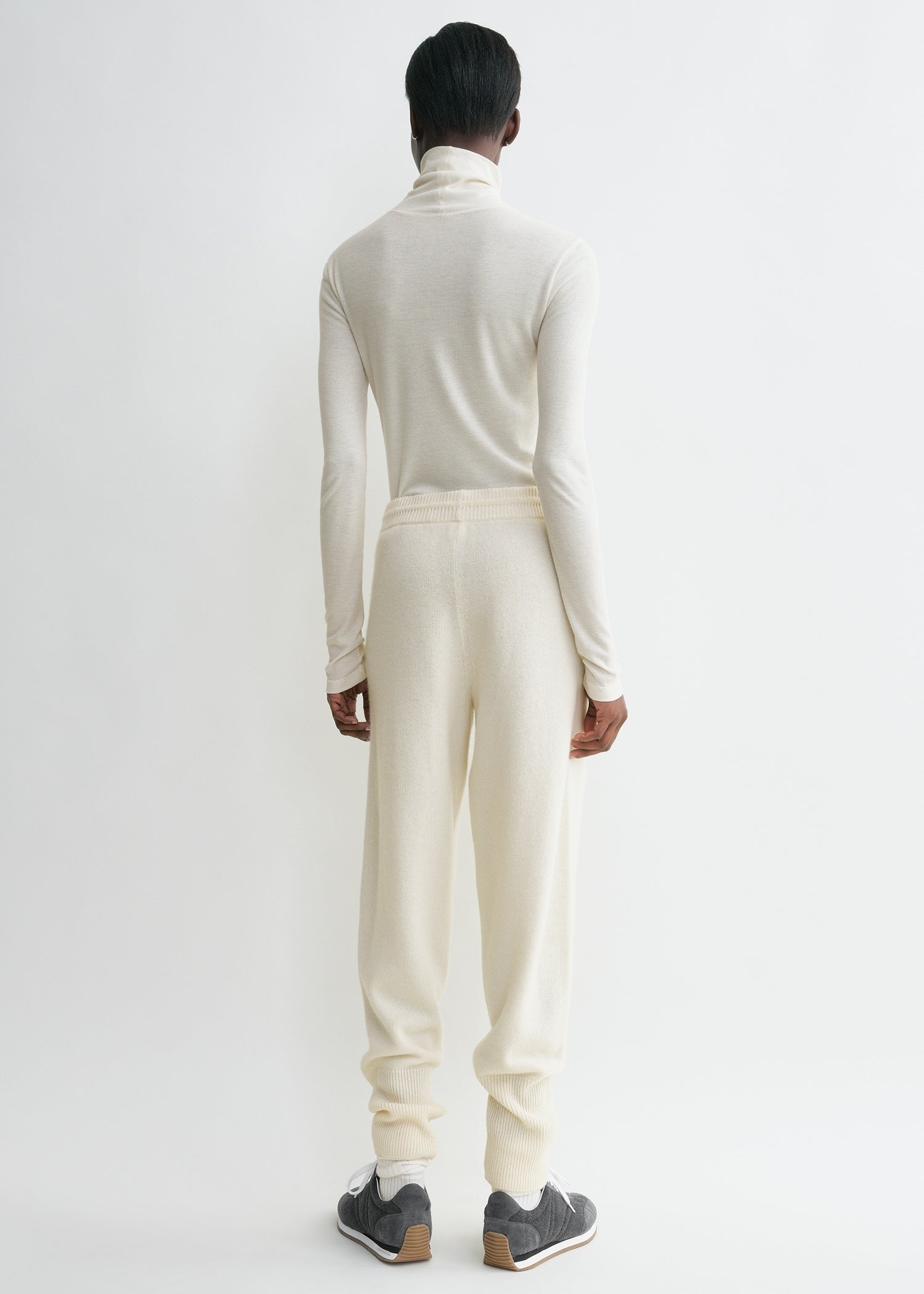 High-neck rib top winter white - 4