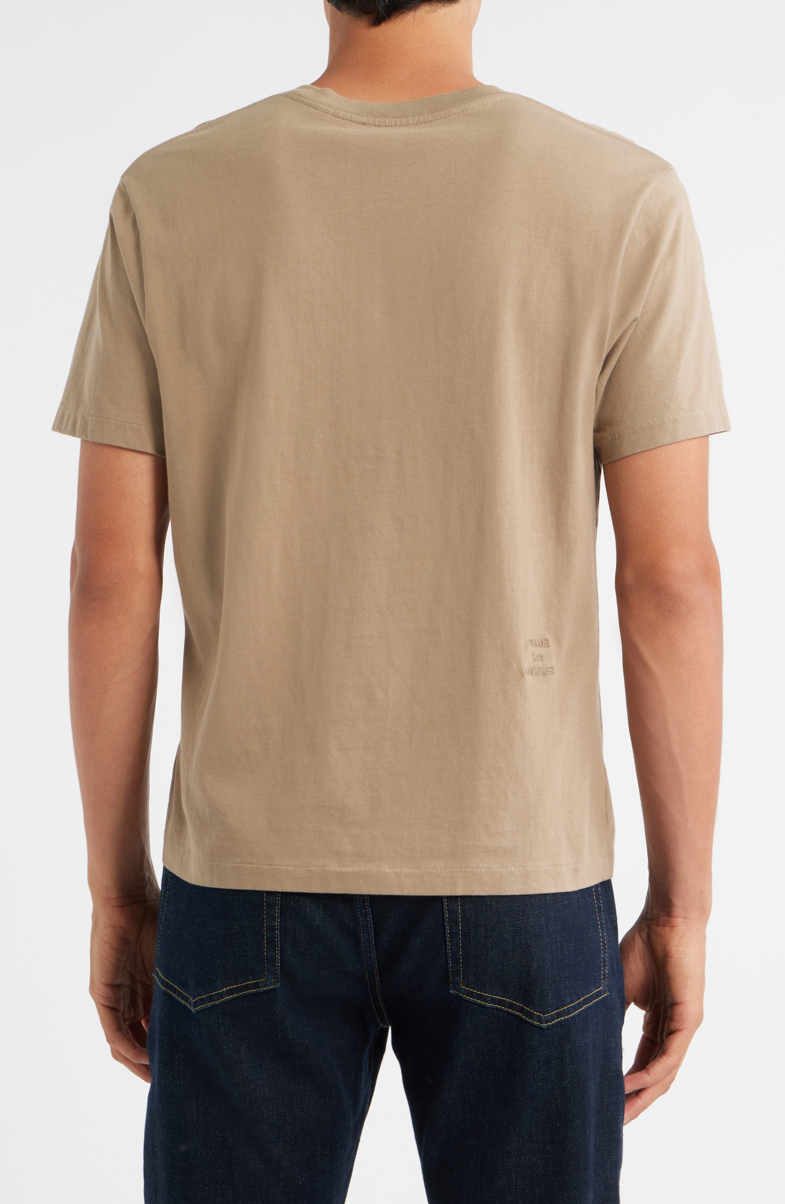 FRAME Logo Cotton T-Shirt in Latte Brown at Nordstrom - 2