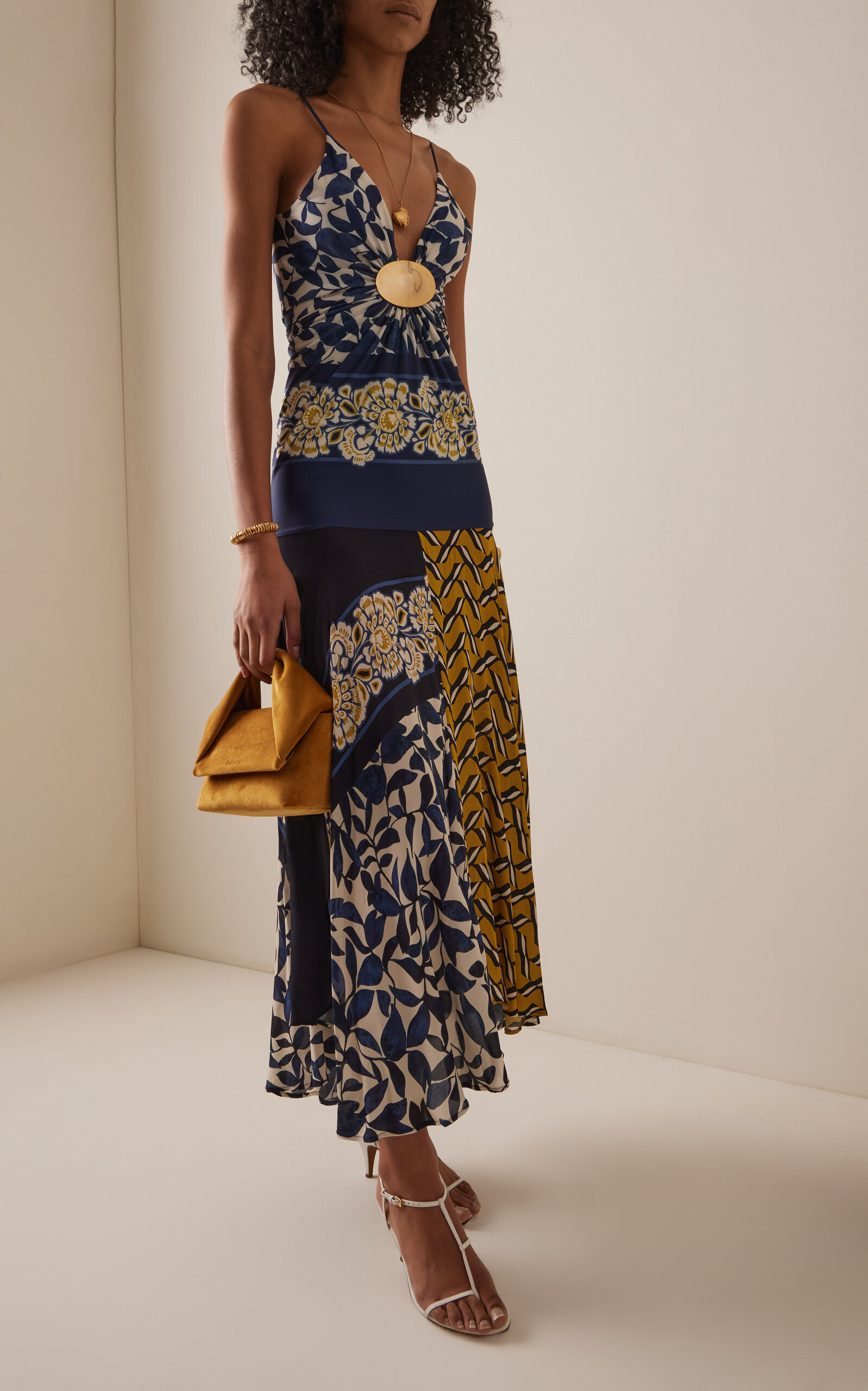 Casiana Gathered Jersey Midi Dress multi - 3