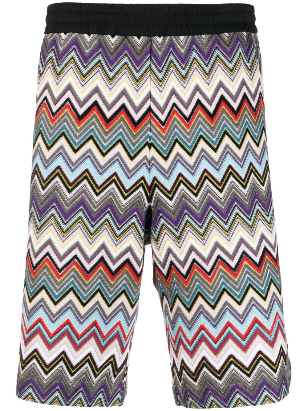 zigzag-woven bermuda shorts - 2