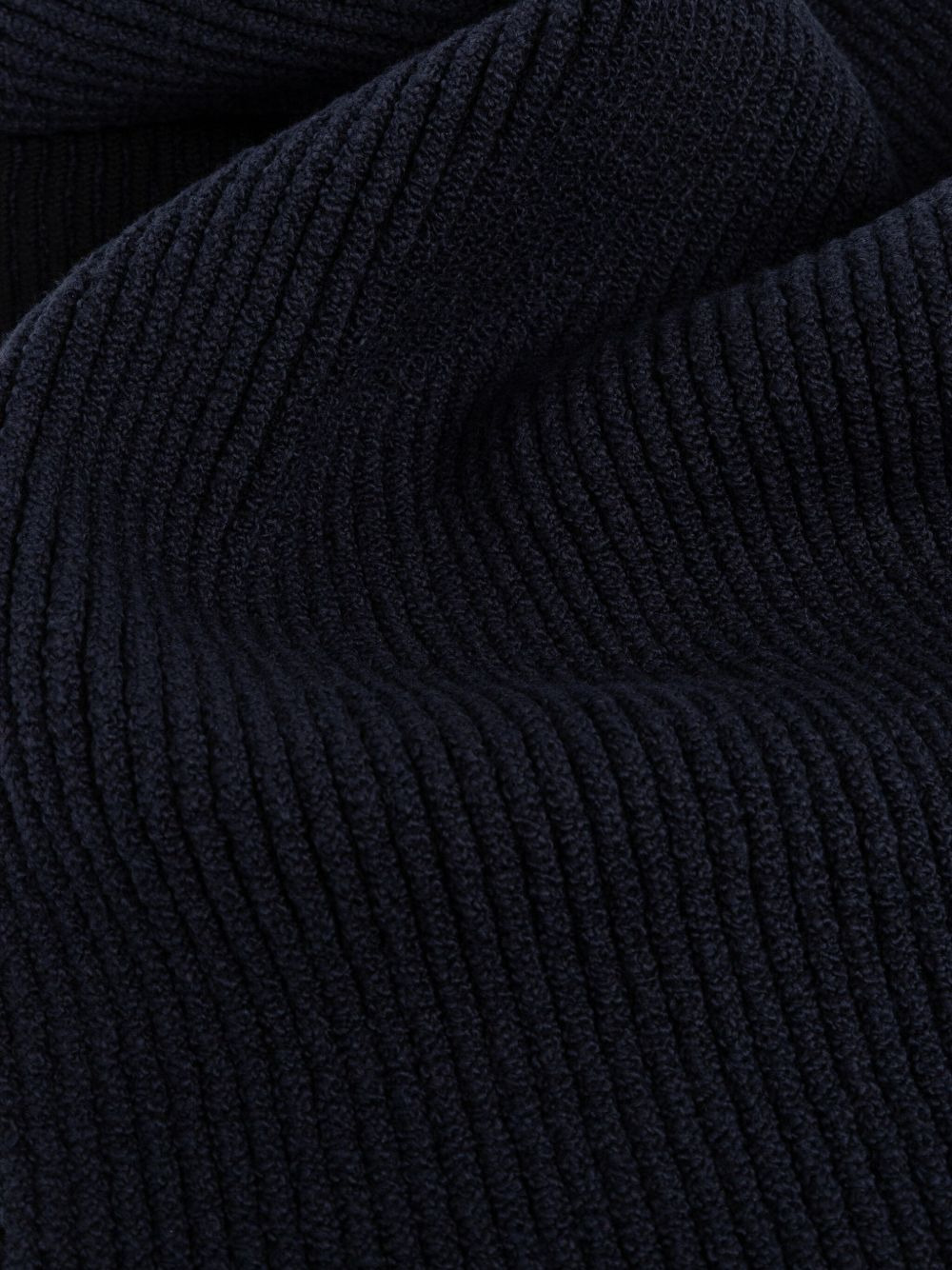 ribbed Compass-patch scarf - 3