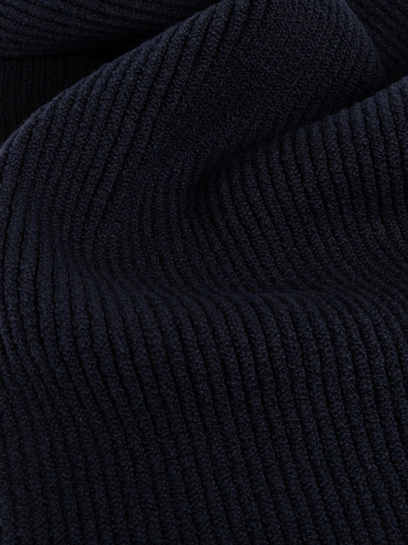 ribbed Compass-patch scarf 3