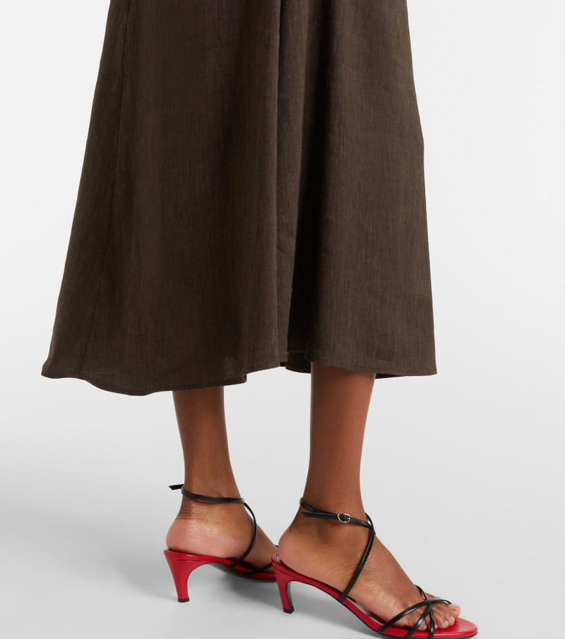 White Label Miranda linen-blend midi dress 5