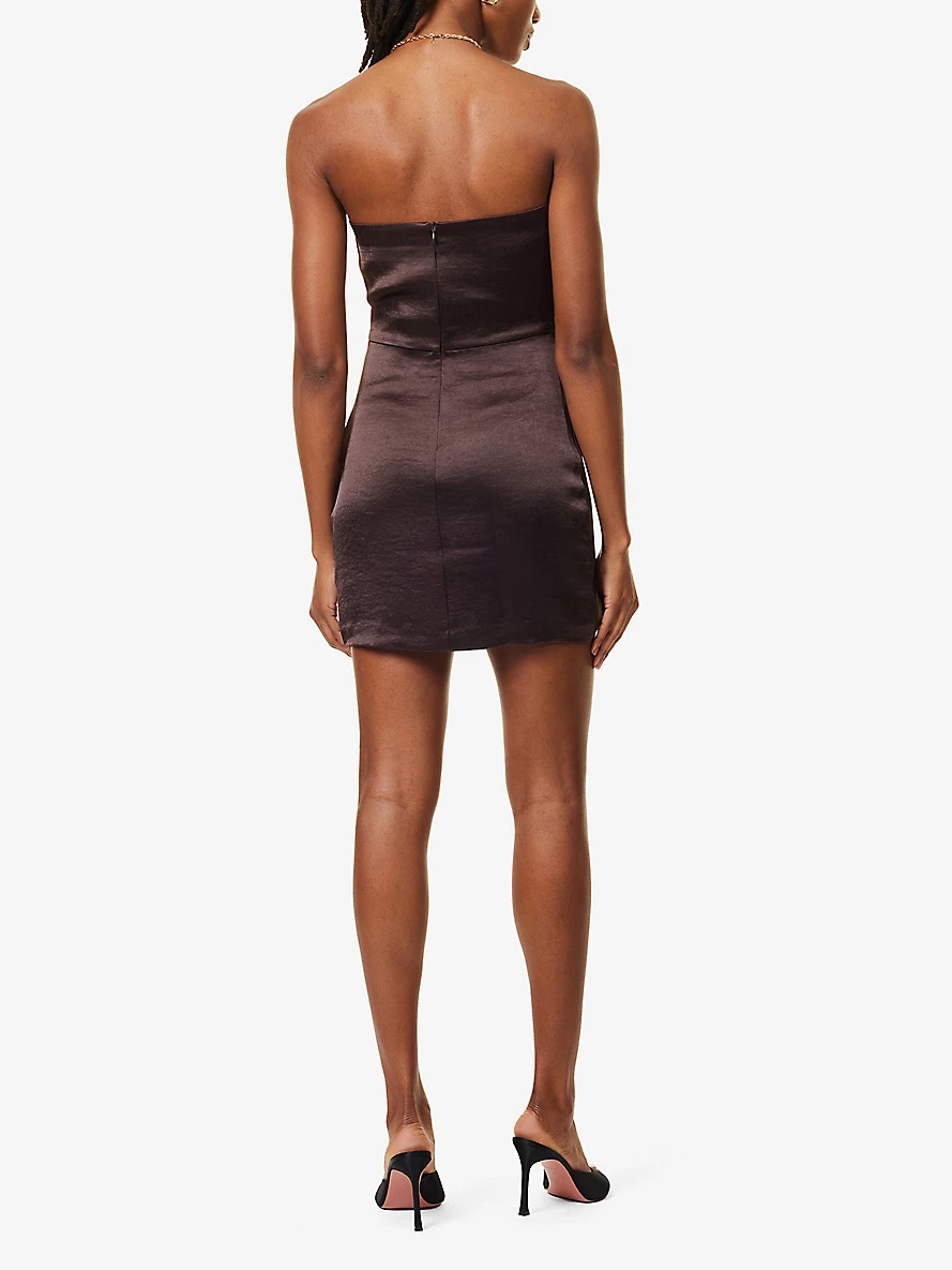 Symone strapless recycled polyester-blend mini dress - 4