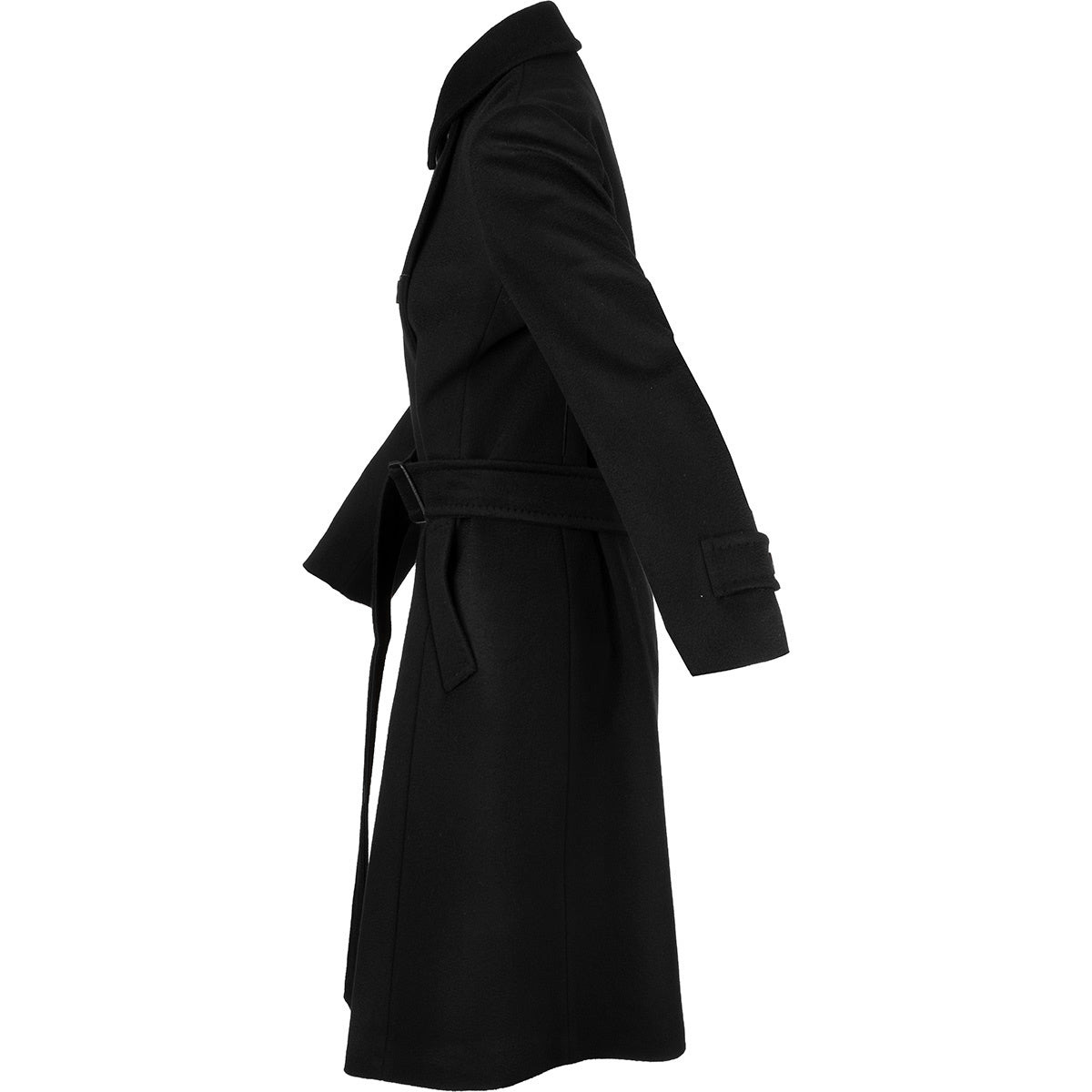 Weekend Max Mara Women Black Afide Double-Breasted Wool Coat - 2