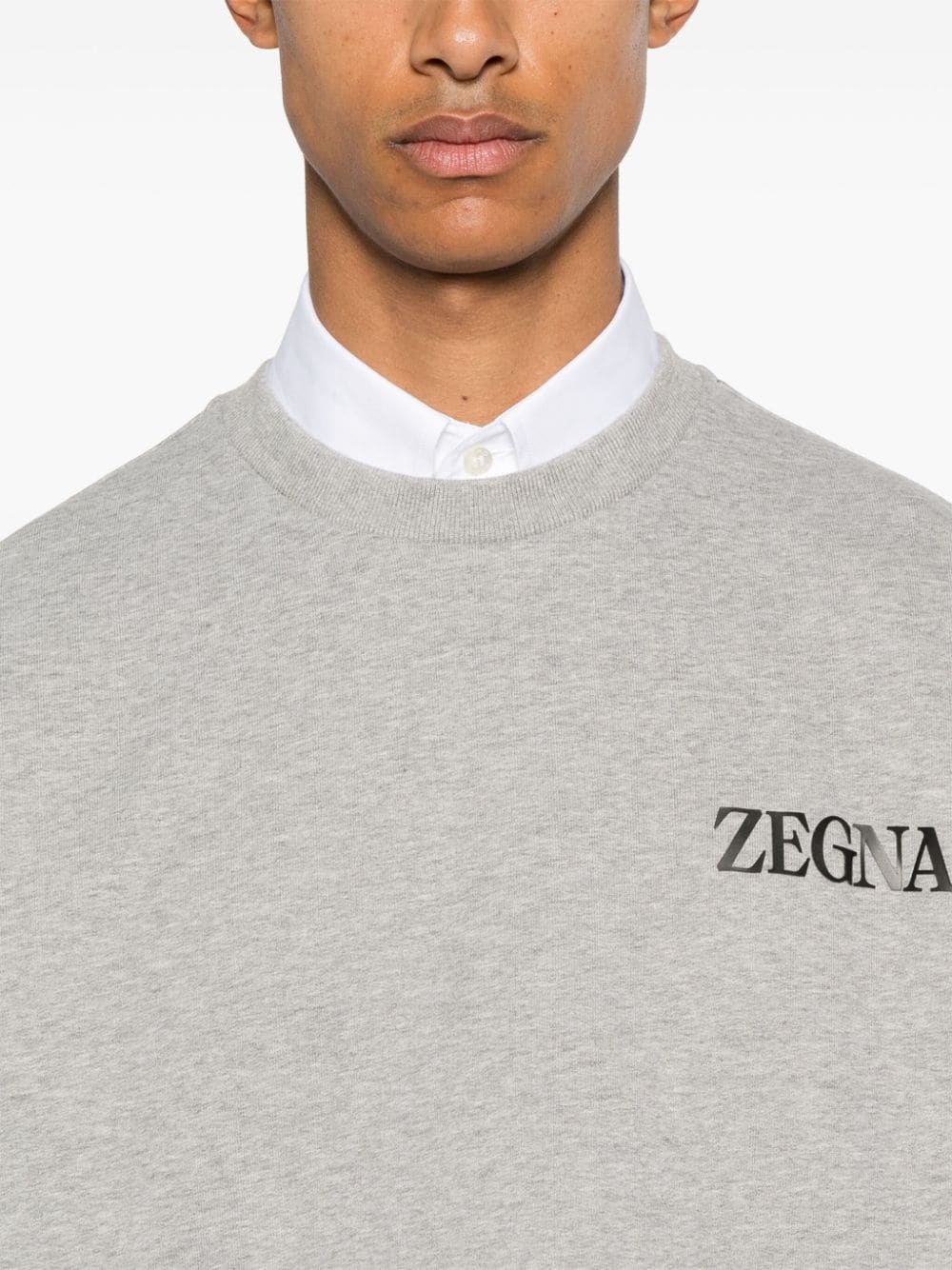 rubberised-logo sweatshirt - 5