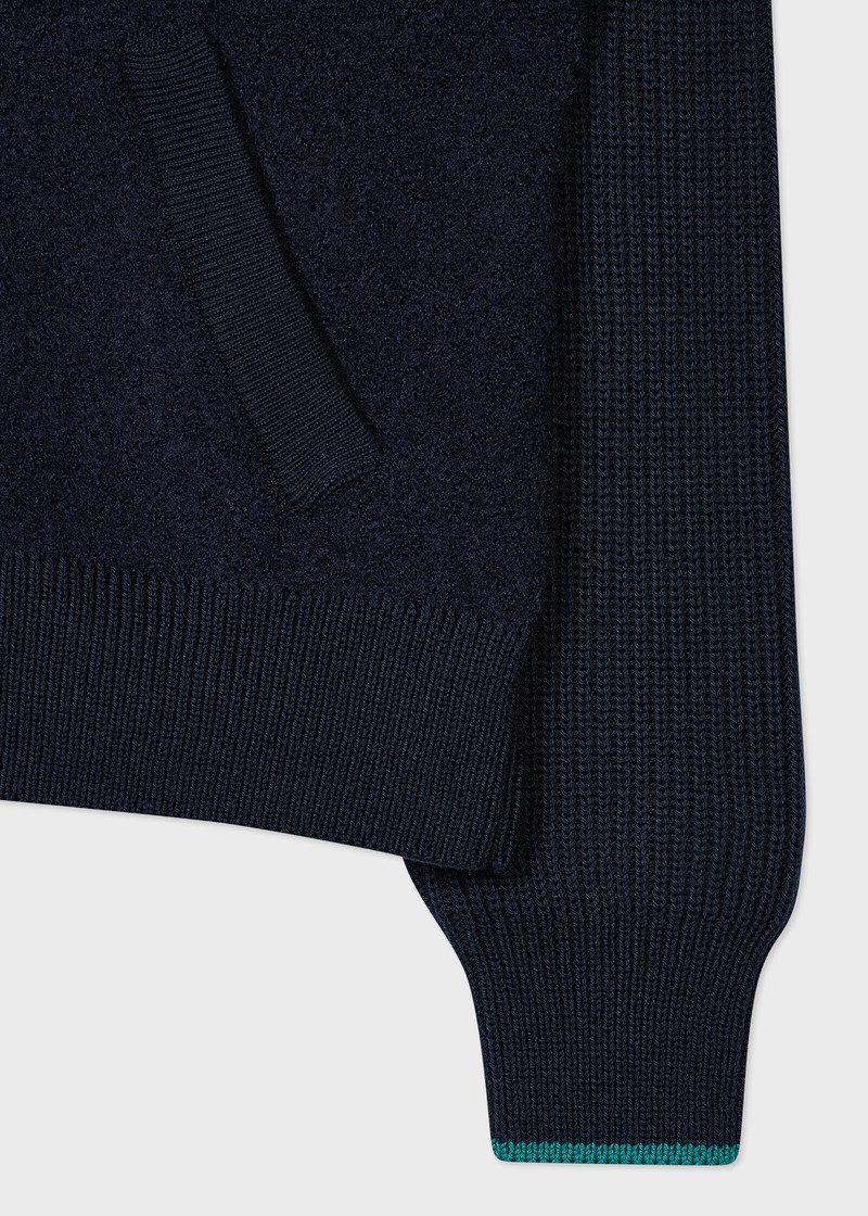 Paul Smith Women's Navy Knitted Boucle Bomber outlook