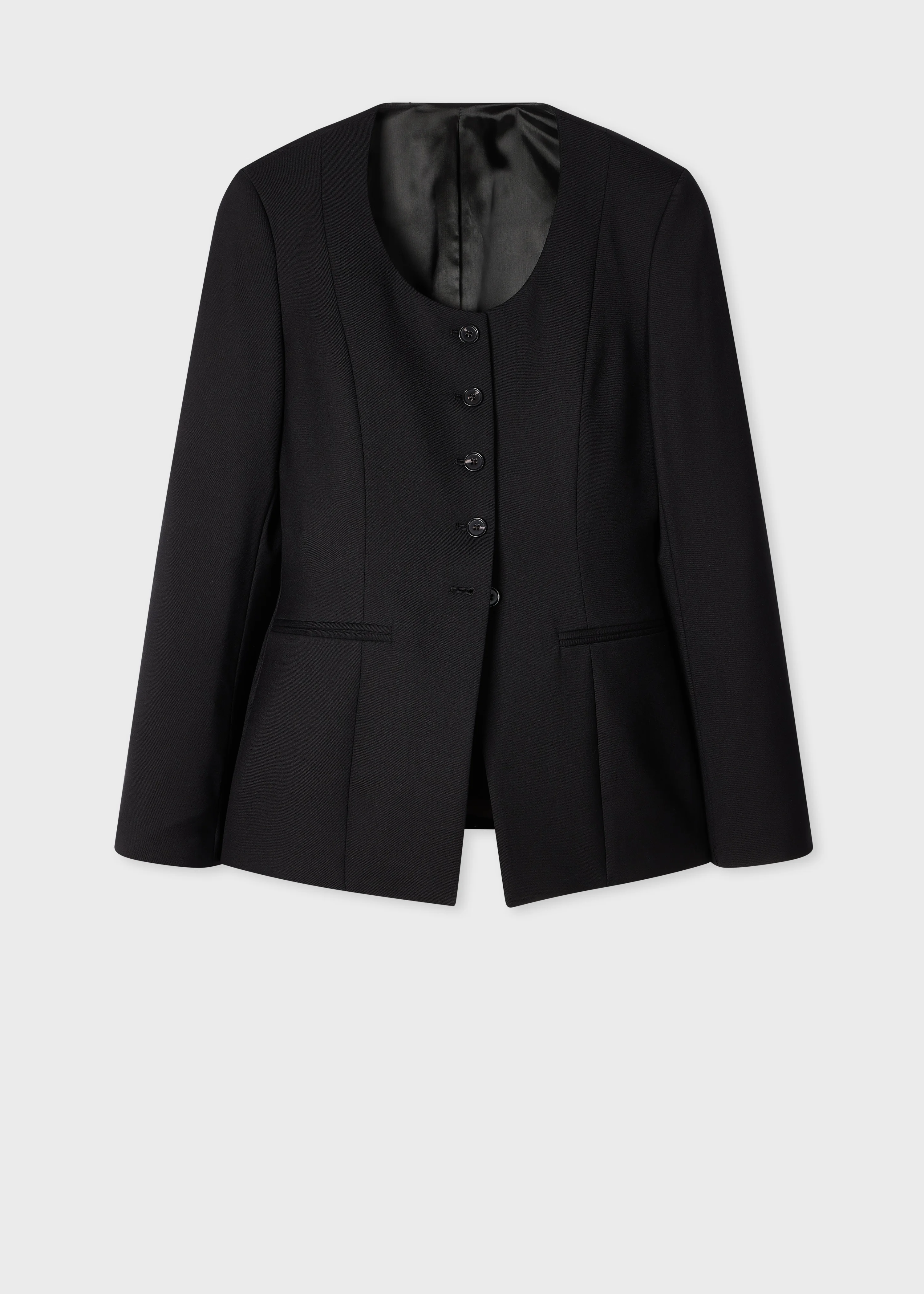 Women's Black 'A Suit To Travel In' Collarless Blazer - 1