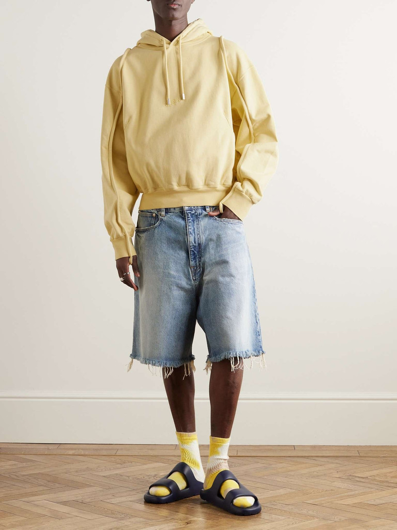 JACQUEMUS Camargue Logo-Embroidered Organic Cotton-Jersey Hoodie outlook