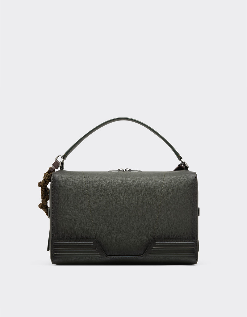 Reconditioned by Ferrari GT soft shoulder bag in gradient-effect leather with scoubidou detail 5