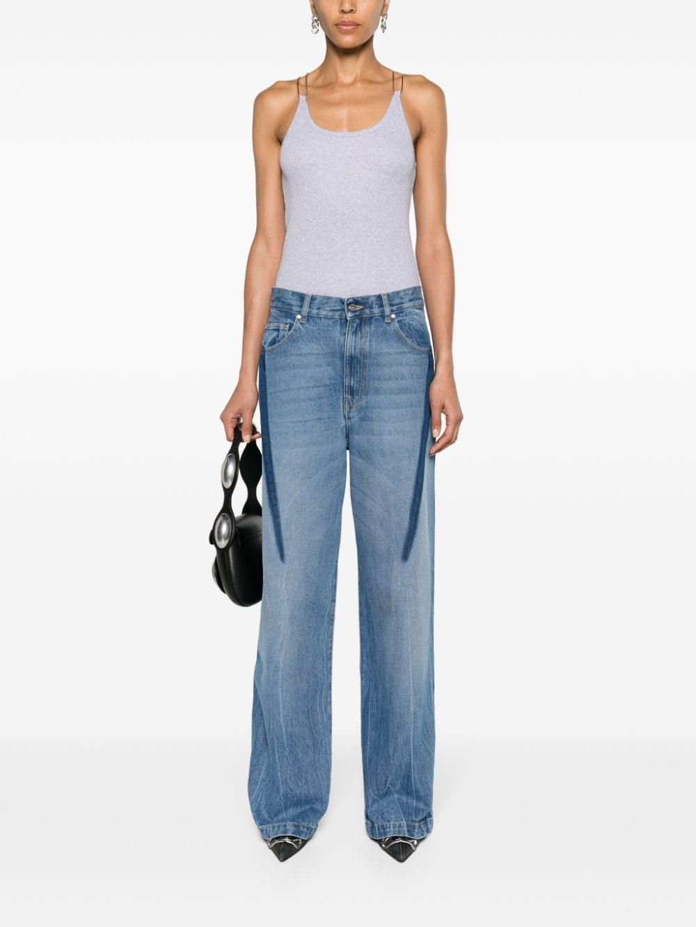 Wire Strap organic cotton tank top - 3