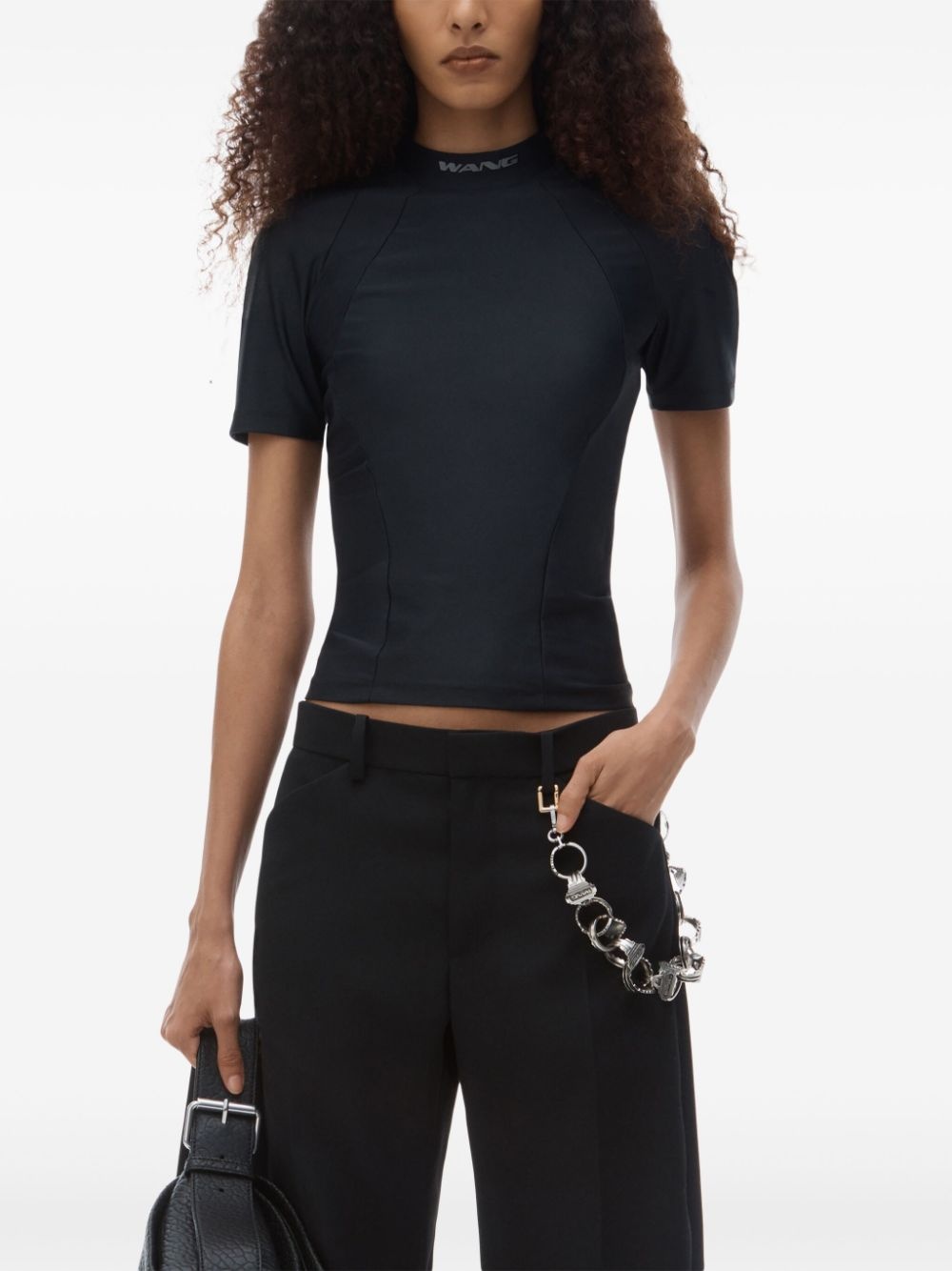 mock-neck top - 3
