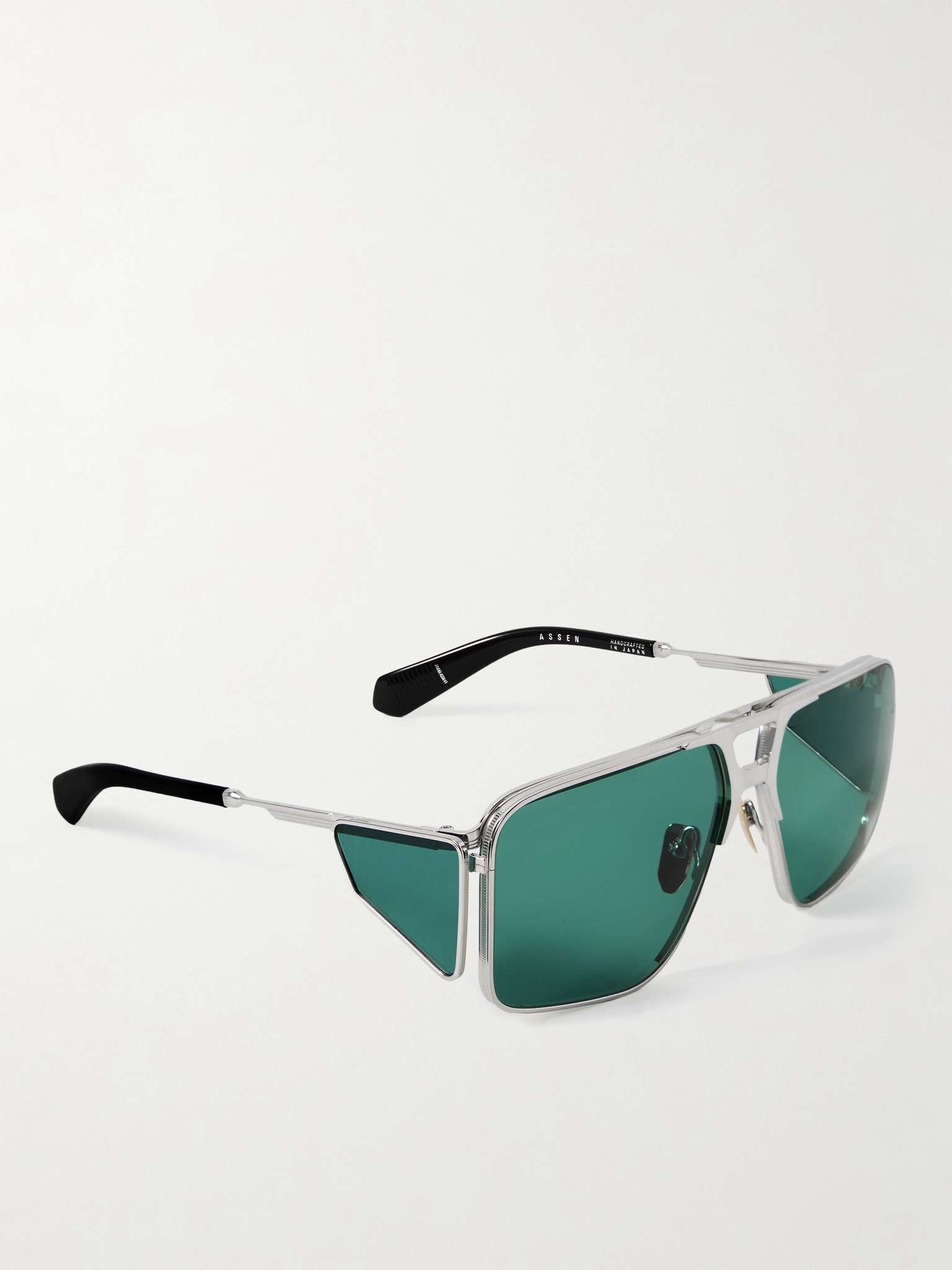 + Valentino Rossi Assen Aviator-Style Silver-Tone Sunglasses - 2