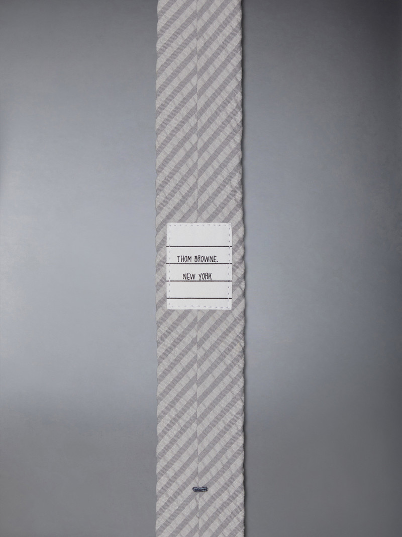 stripe seersucker-texture cotton tie 3