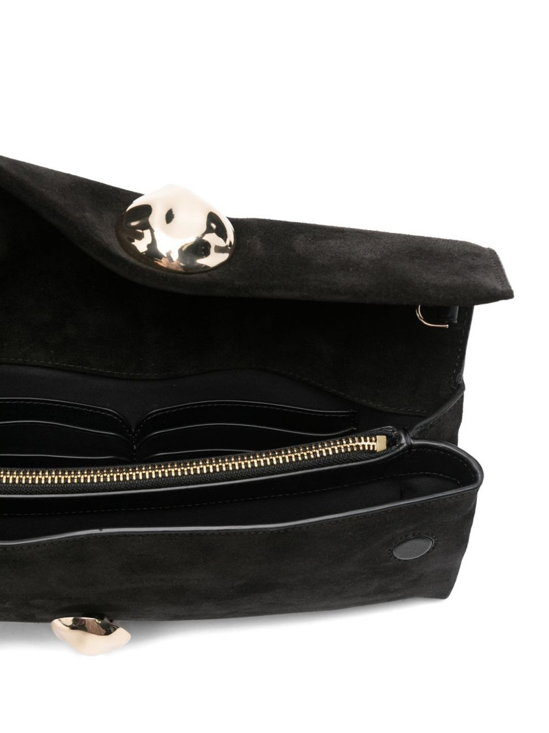 metallic-sphere suede clutch 4