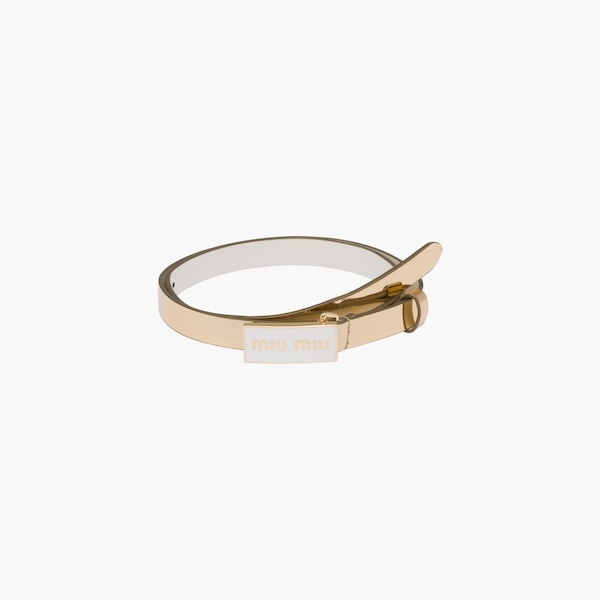 Brushed leather belt - 3