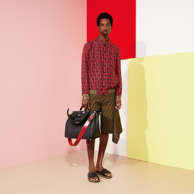 Black rubber slides 5