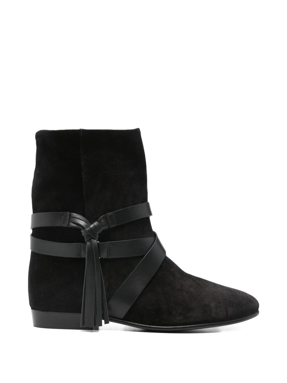suede flat ankle boots - 1