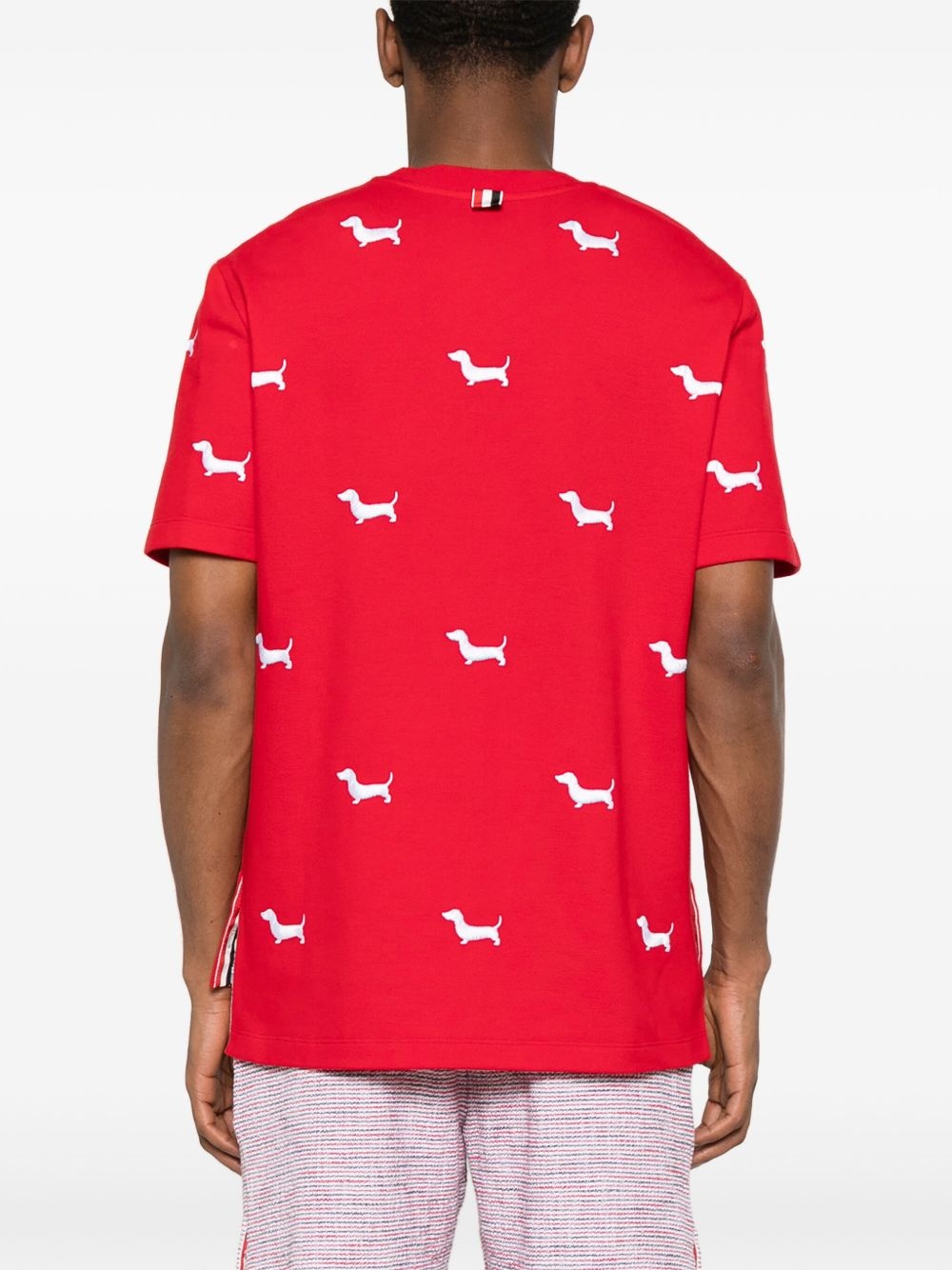 dog-embroidery T-shirt - 4