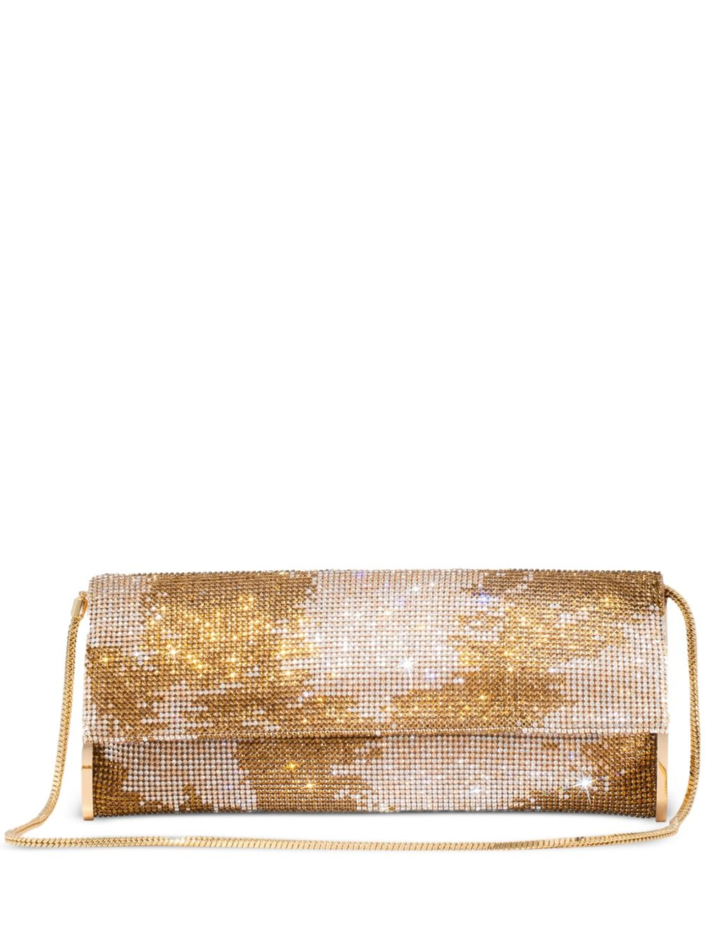 small Kate crystal-embellish clutch bag - 1