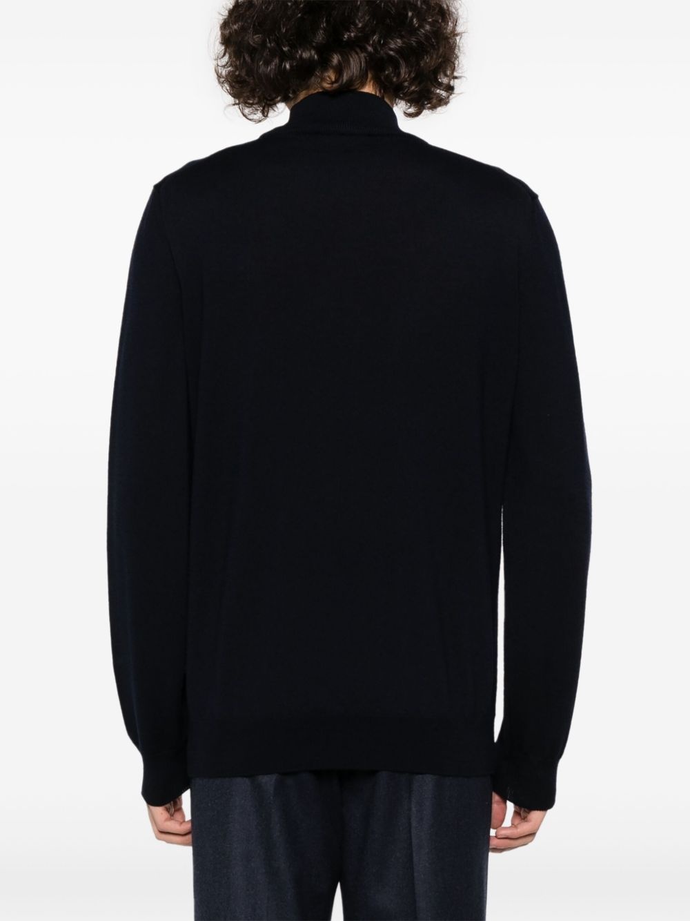 roll-neck virgin wool jumper - 4