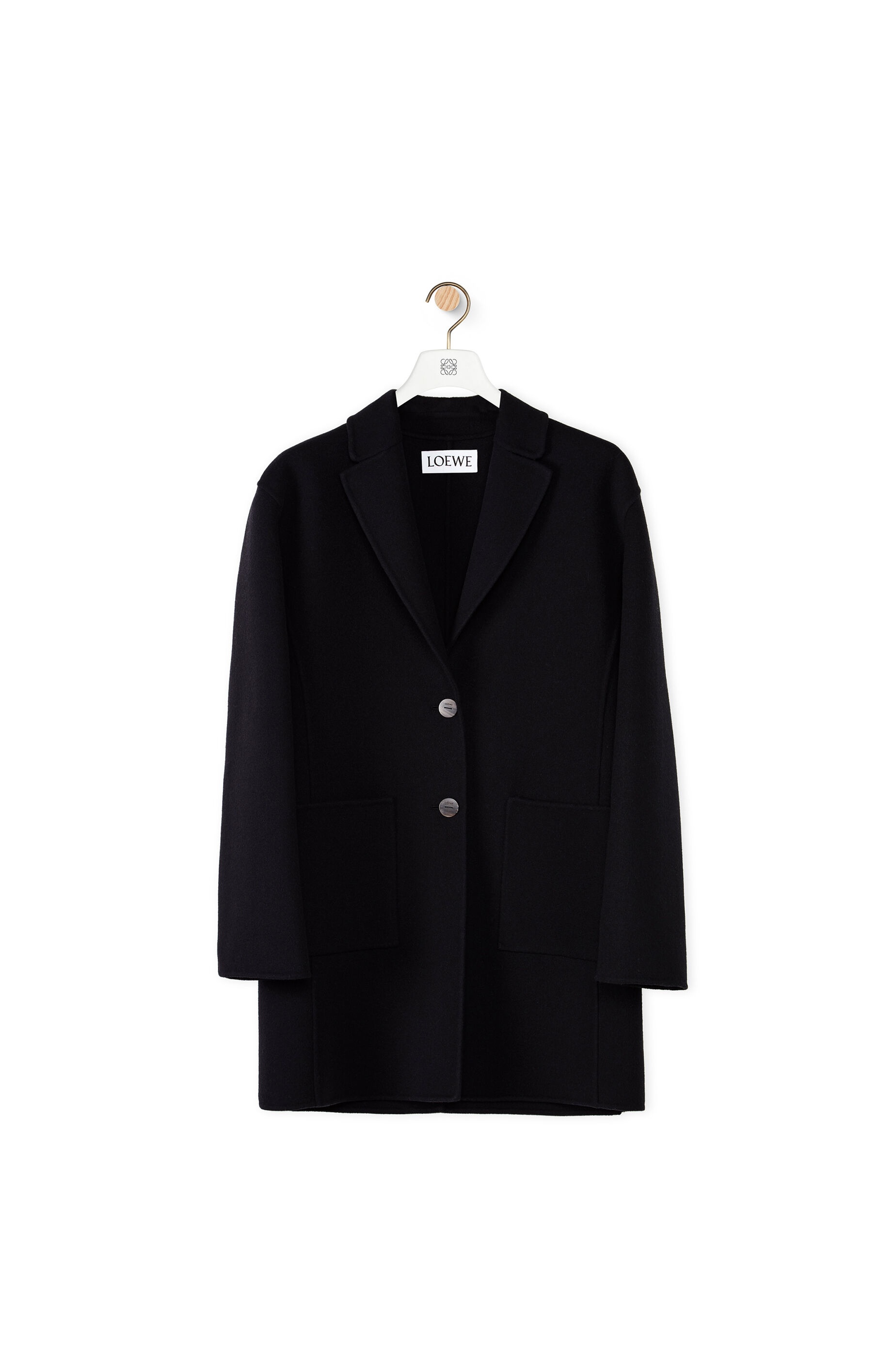 Slit jacket in wool and cashmere - 1