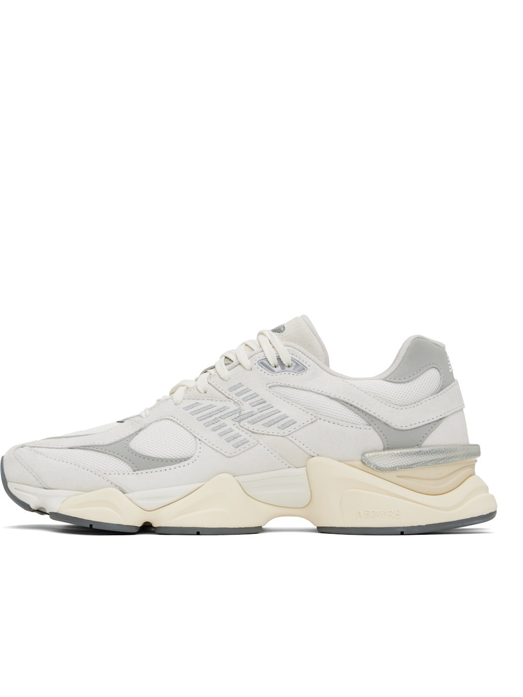 Off-White & Gray 9060 Sneakers - 3