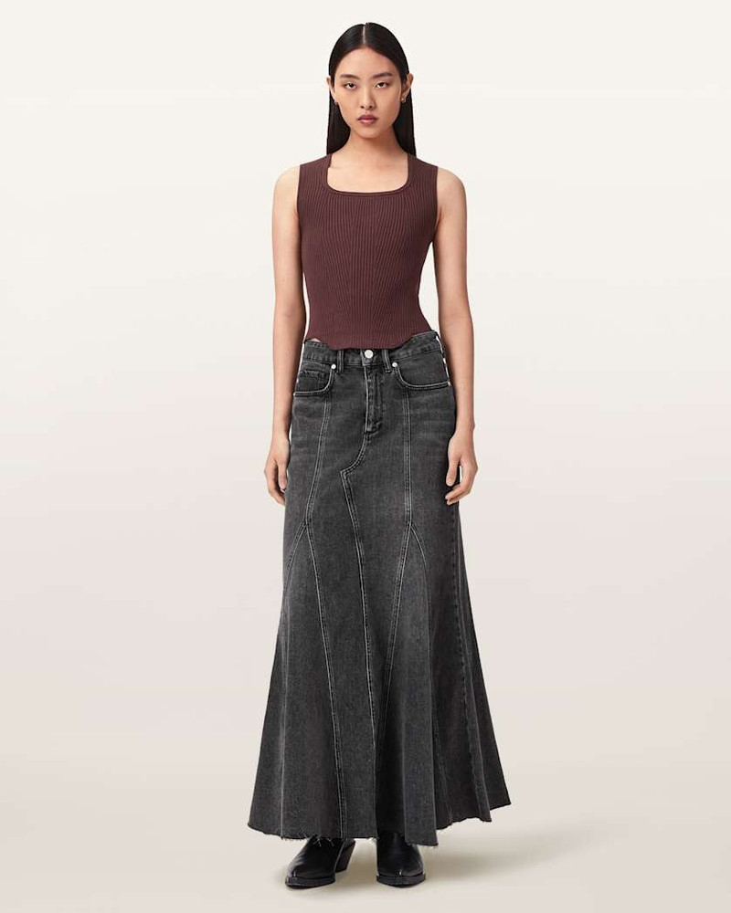 ALMA HIGH RISE DENIM SKIRT 6