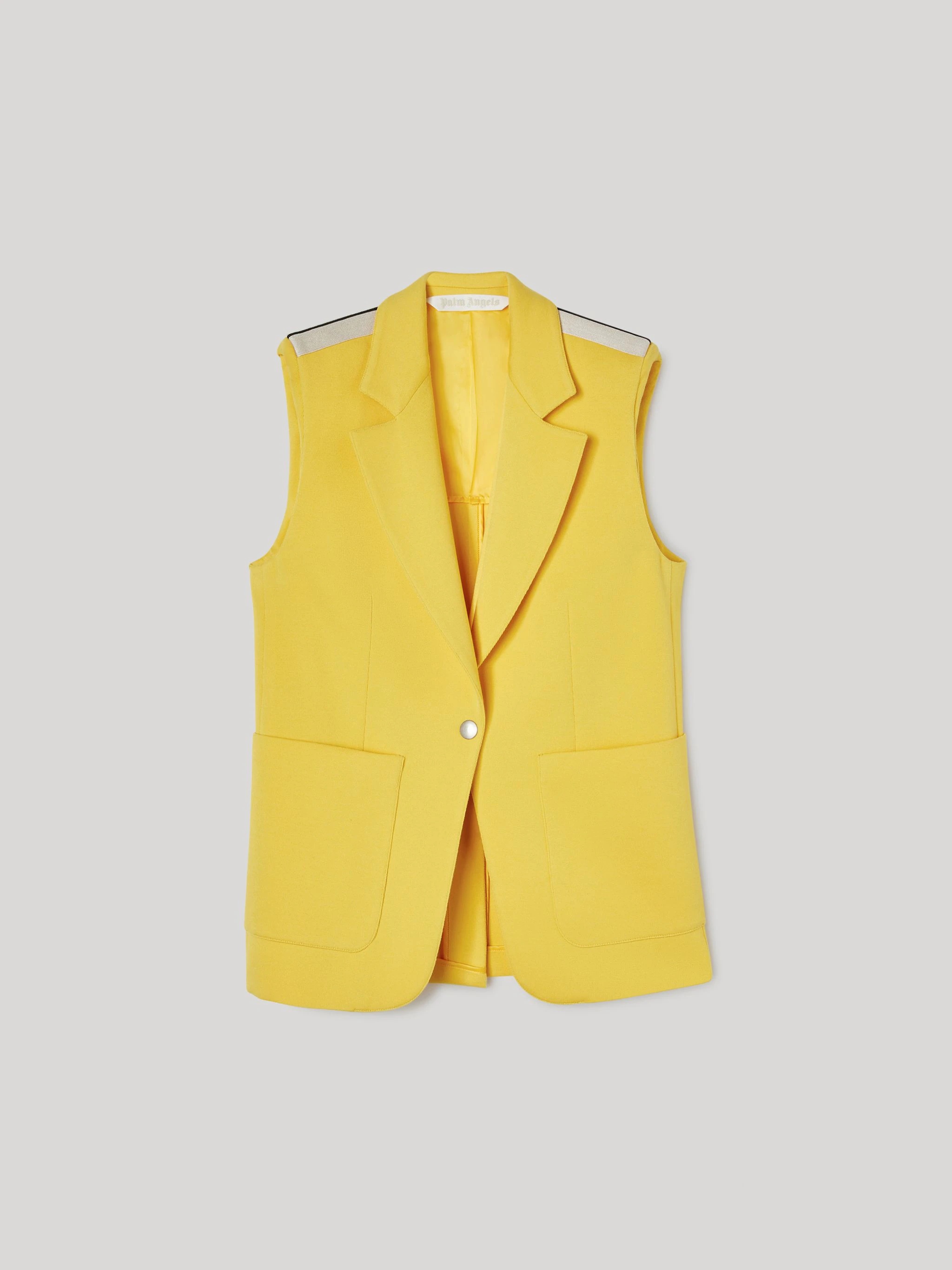 TRACK SLEEVELESS BLAZER - 1