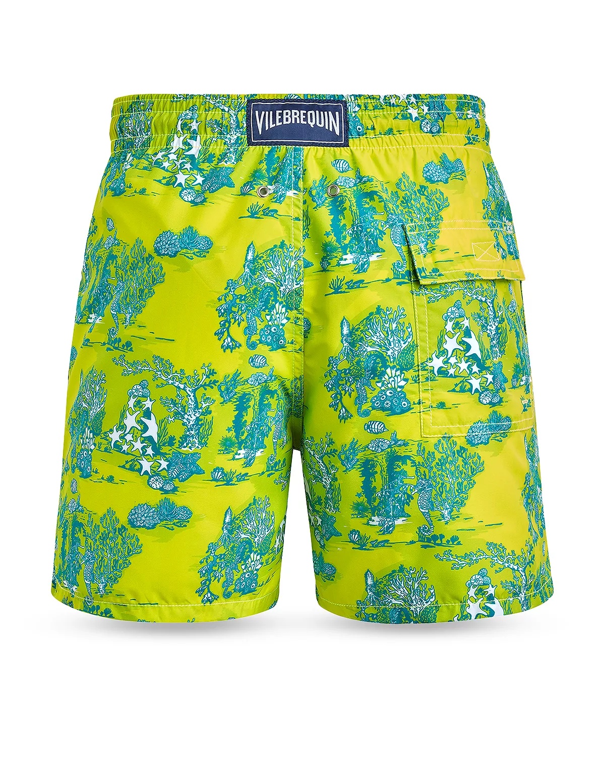Moorea Deep Sea Toile De Jouy Print 6" Swim Trunks - 4