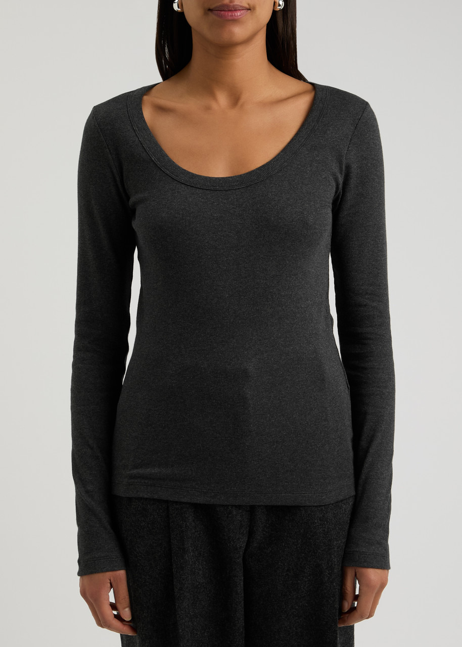 Toteme Ribbed Stretch-cotton top - 2
