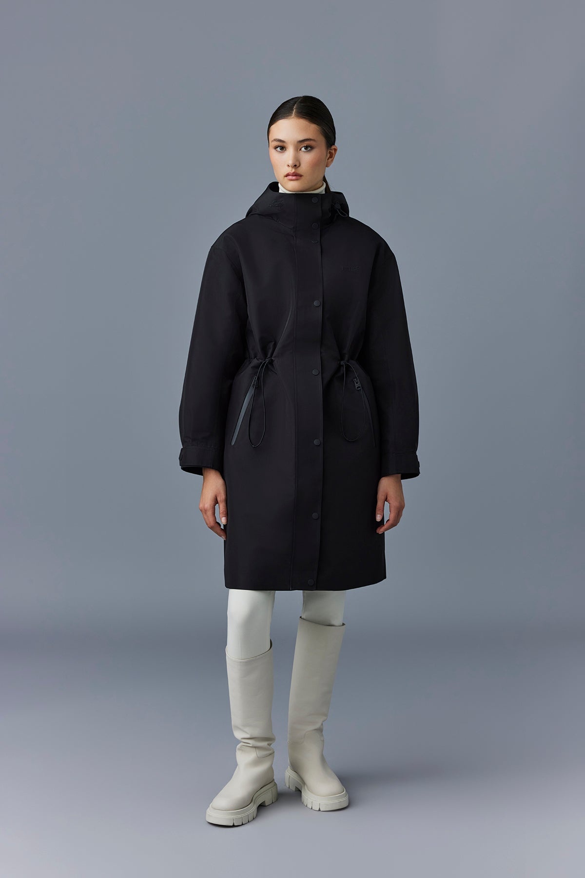 BREER-CITY Long 2-in-1 rain parka with removable liner - 2