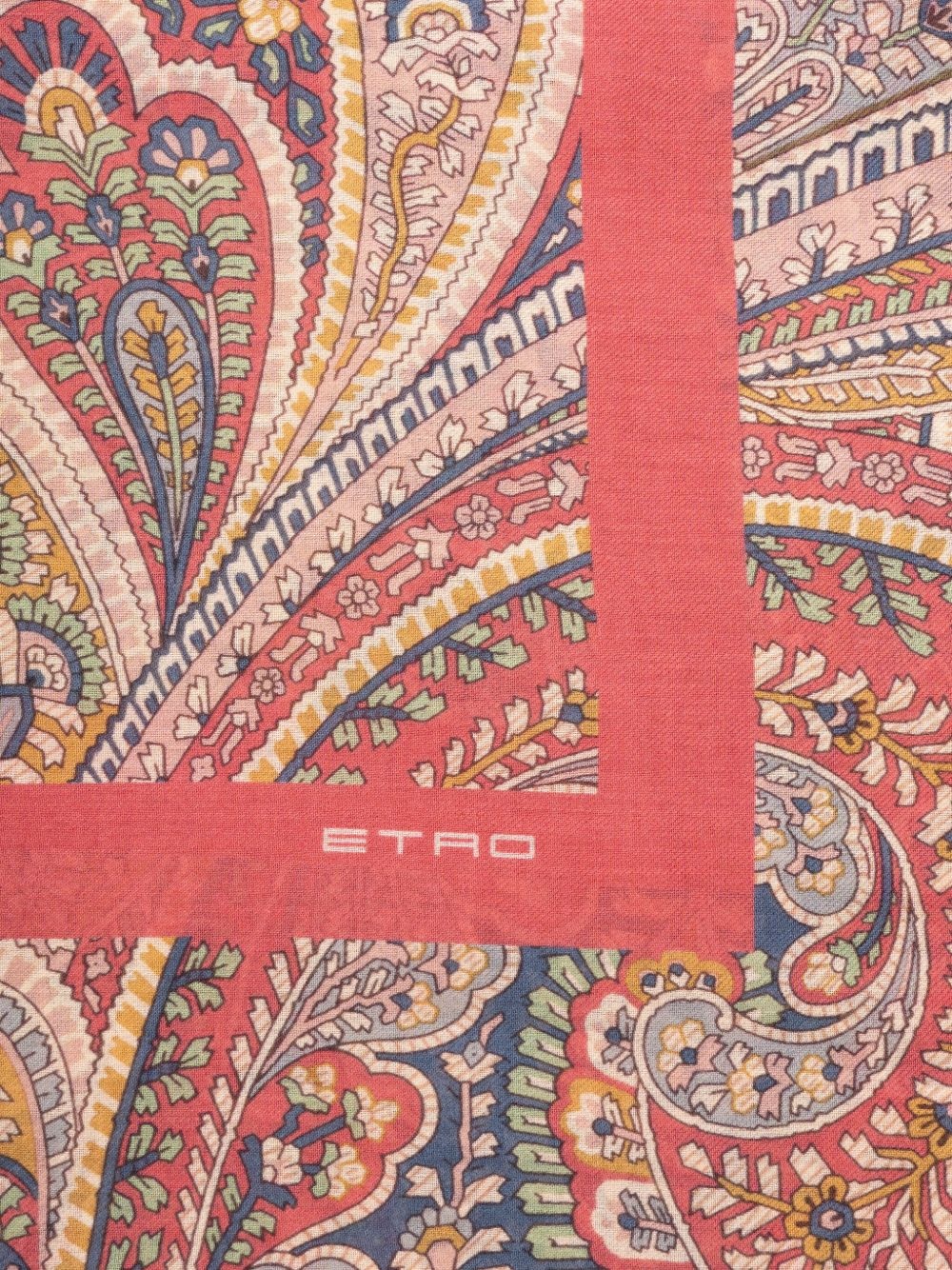 paisley-patterned scarf - 3