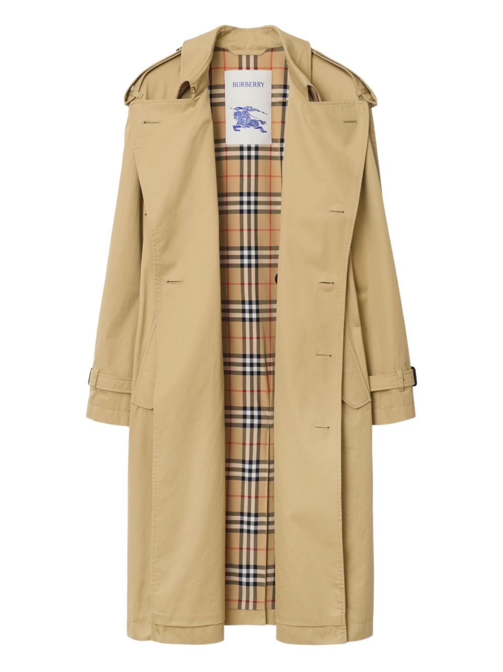 gabardine trench coat - 4