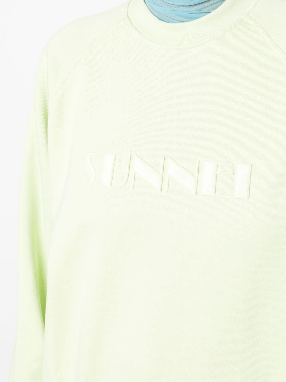 embroidered-logo detail sweatshirt - 5