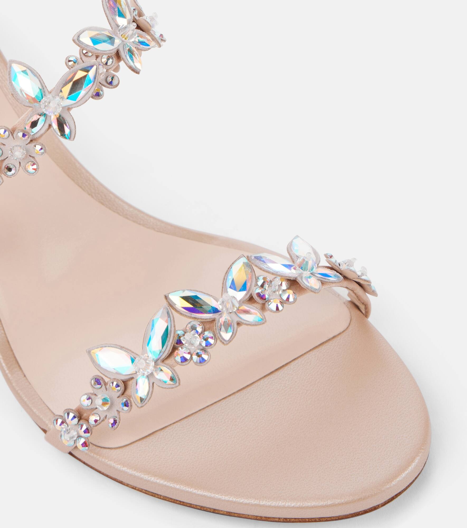 Eden Slider 60 embellished satin sandals - 5