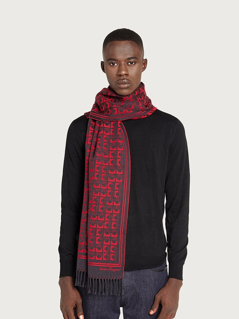 FERRAGAMO GANCINI JACQUARD SCARF outlook