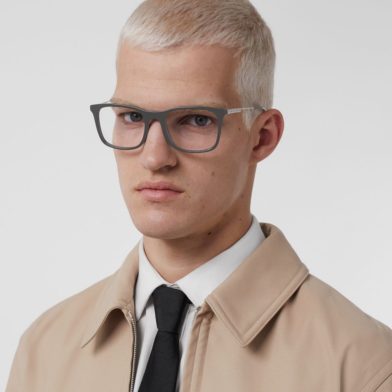 Icon Stripe Detail Square Optical Frames - 3