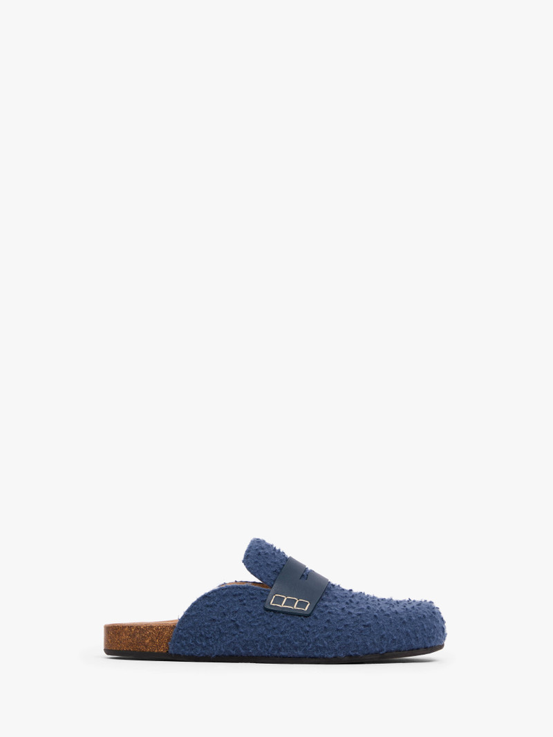 FELT LOAFER MULES 1