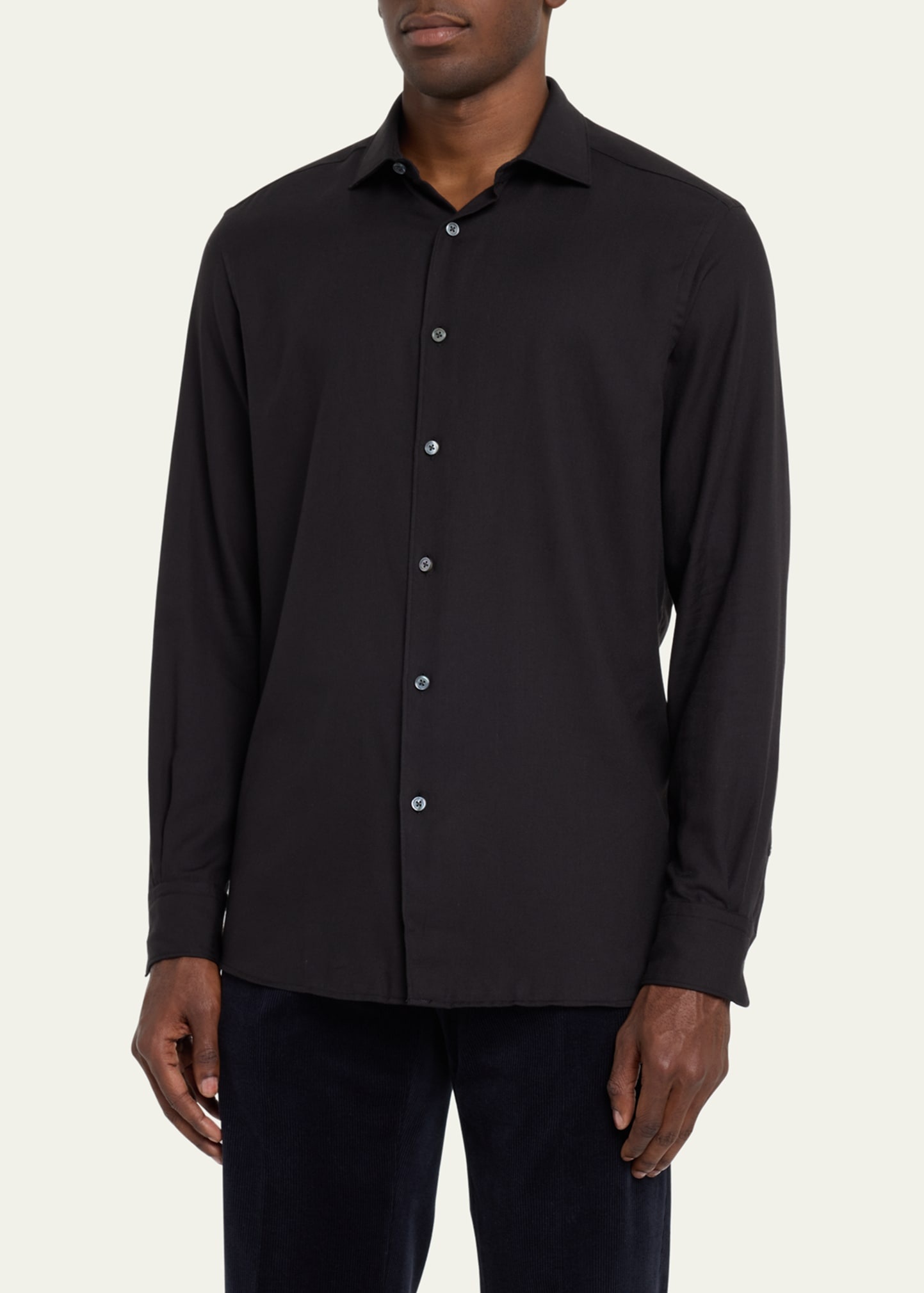 Men's Cashco Cashmere-Cotton Sport Shirt - 4