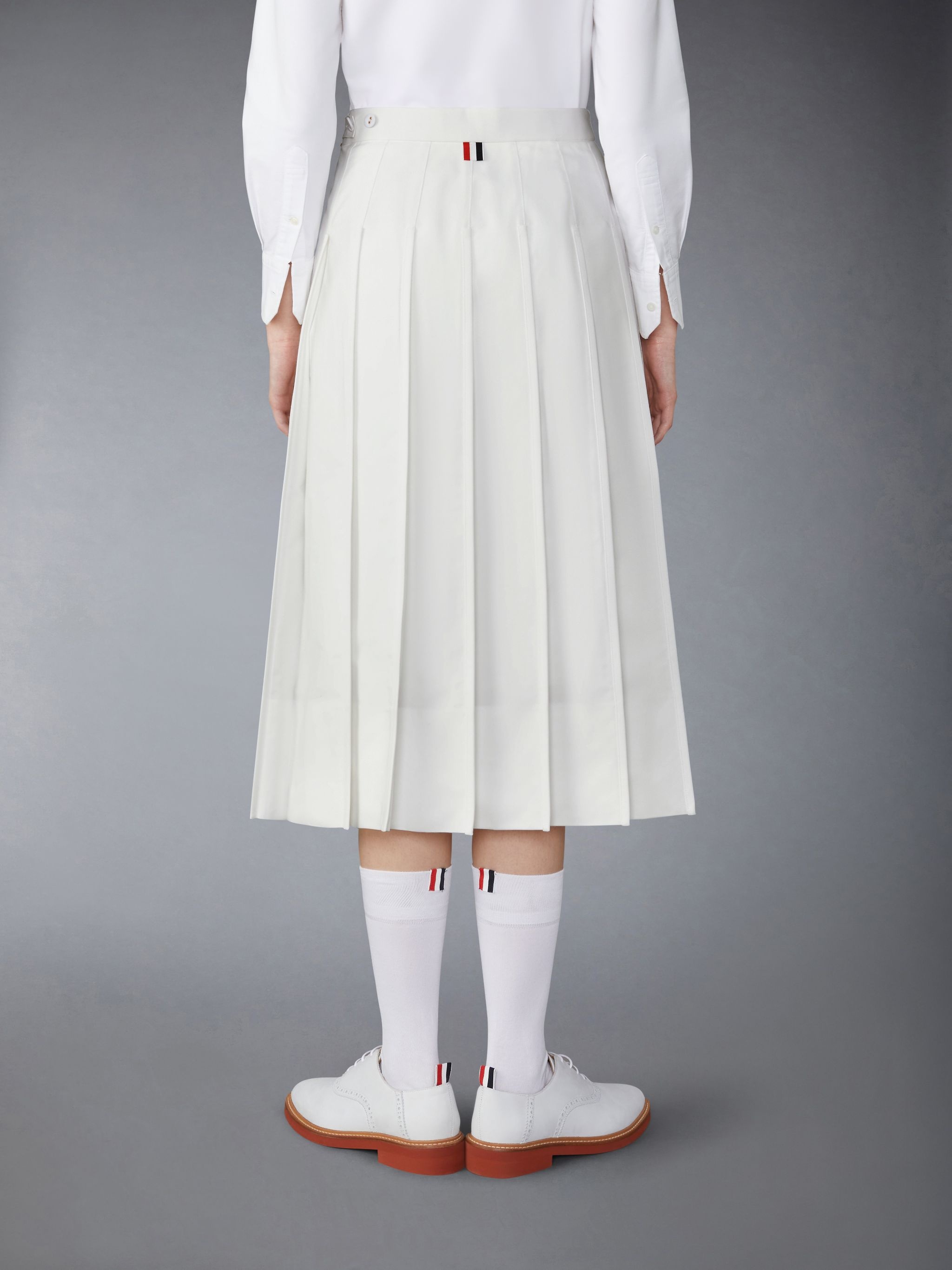 A-line pleated midi skirt - 3
