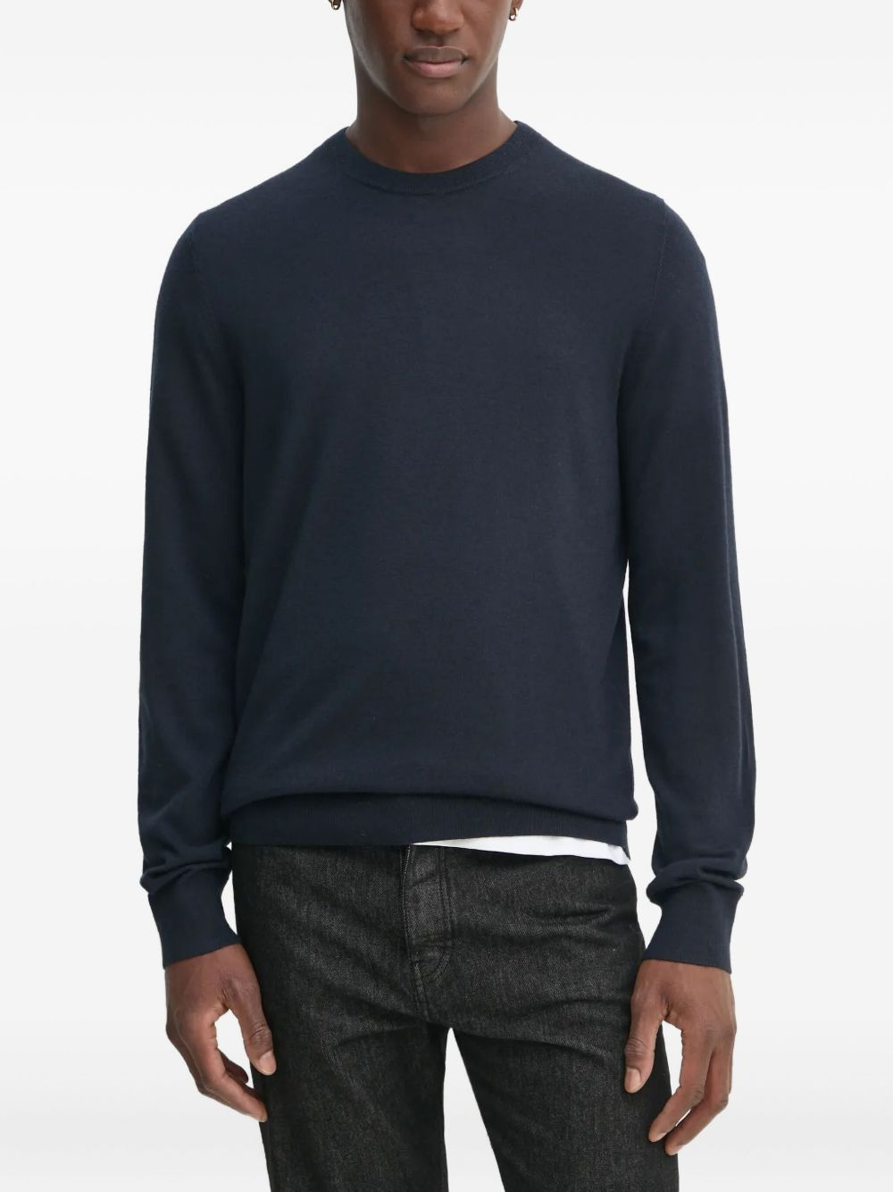 round-neck wool sweater - 3