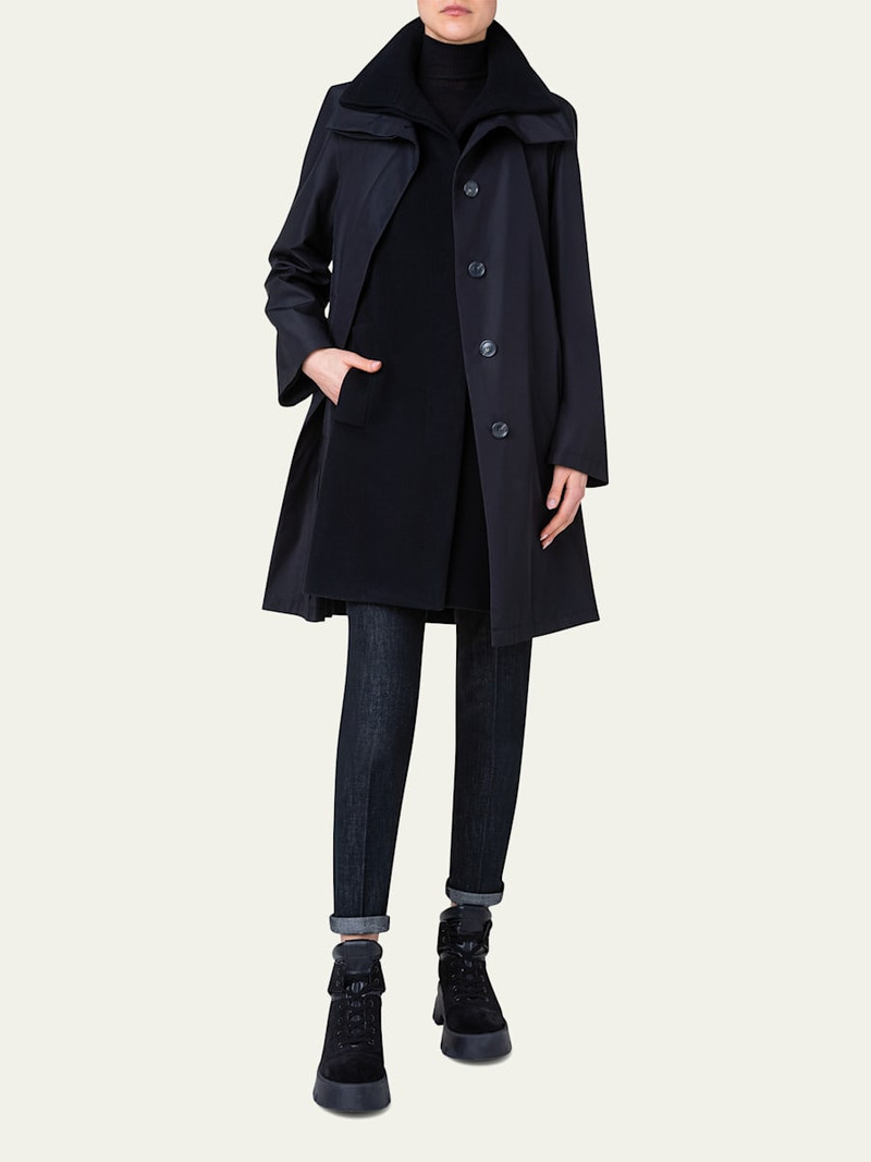 AKRIS Storm System Double-Breasted Coat outlook