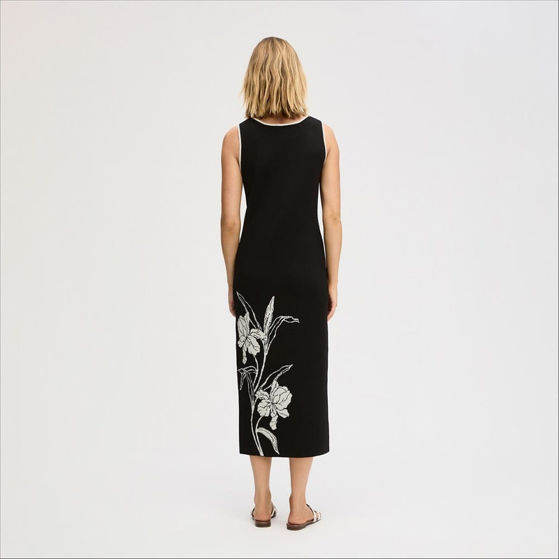 Knit Floral Maxi Dress 5