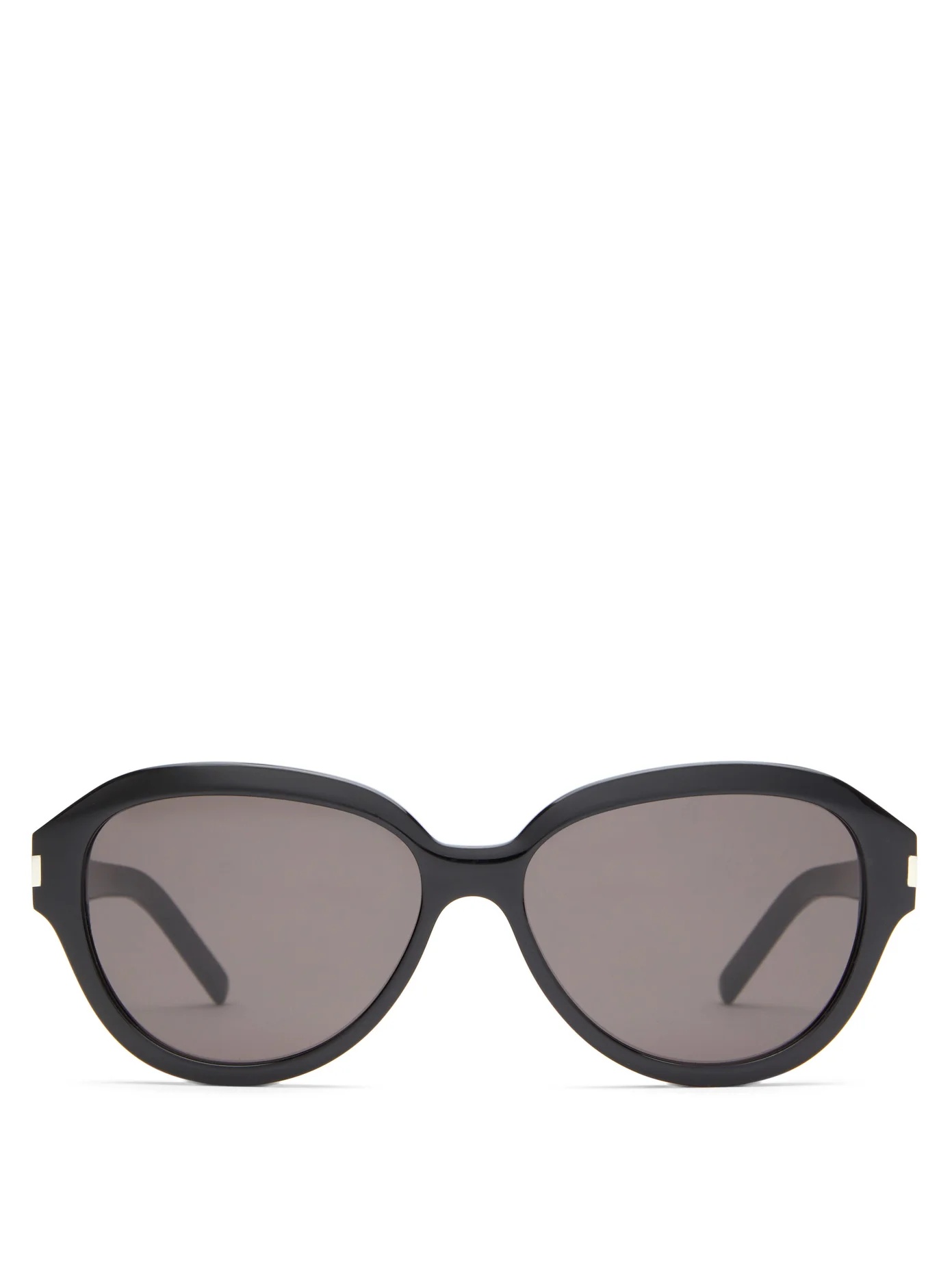 Round acetate sunglasses - 1