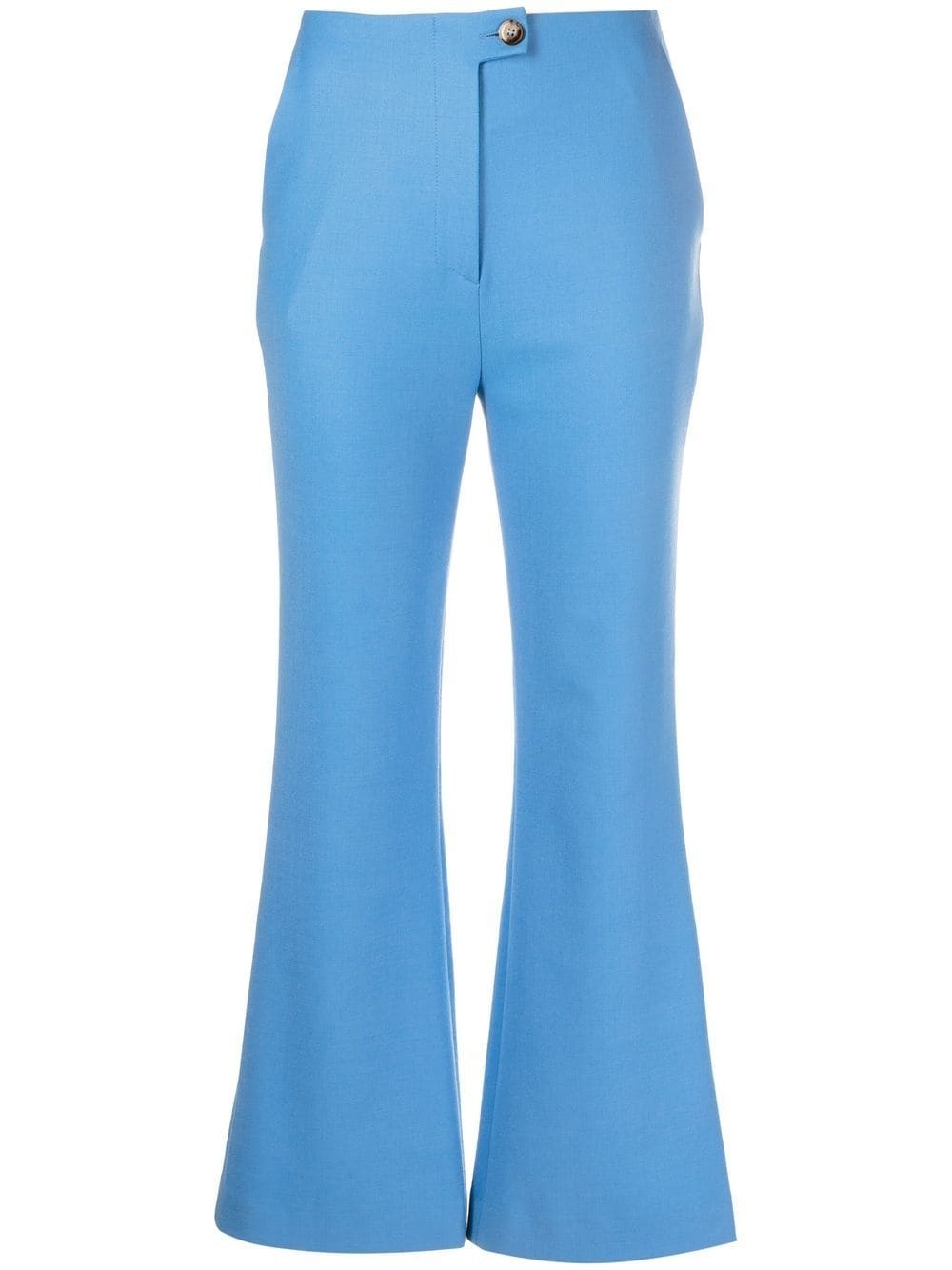 cropped kick flare trousers - 1