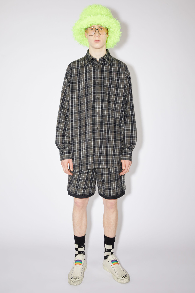 Acne Studios Long sleeve shirt - Black/grey outlook