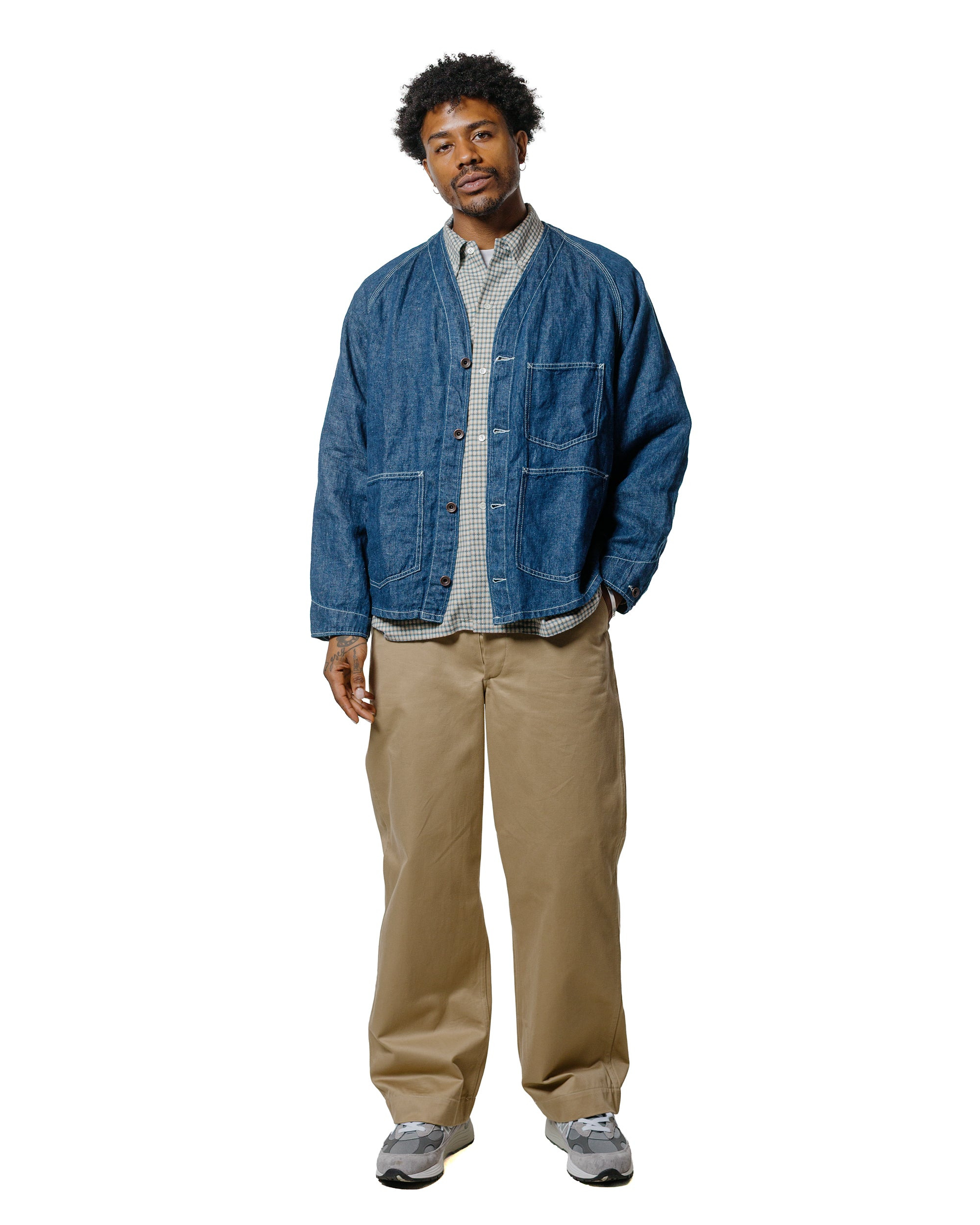 Open B.D. Dobby Plaid White - 4